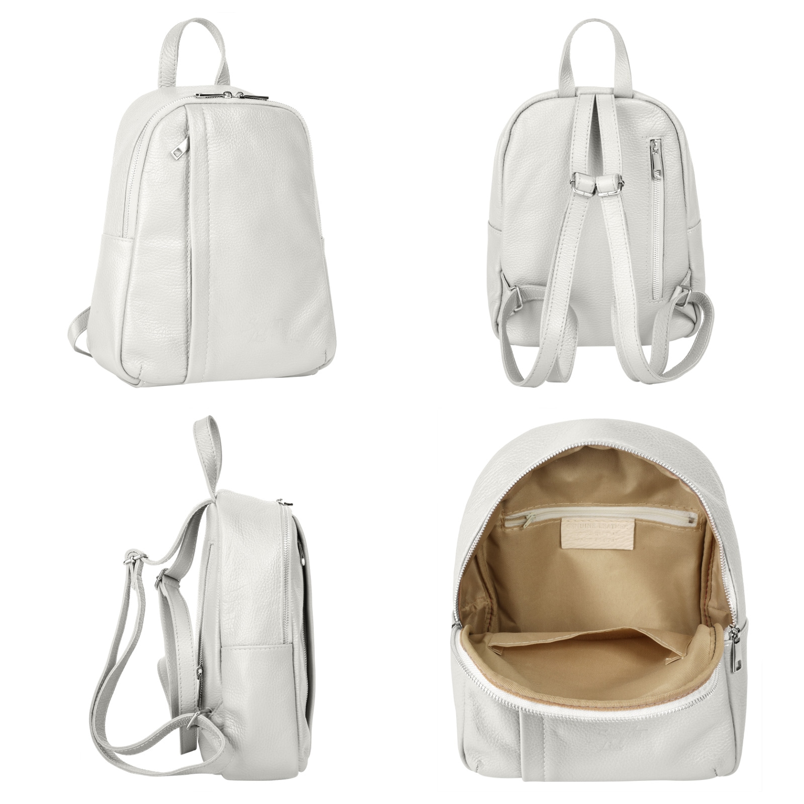 Samantha Look Cityrucksack, Echt Leder, Made in Italy