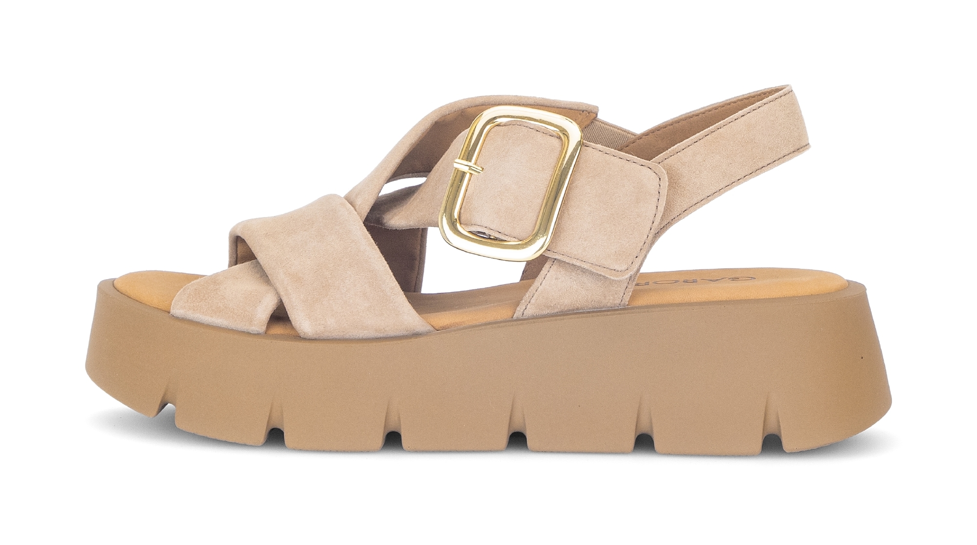 Gabor Keilsandalette  , Plateau, Sommerschuh, Riemchensandale mit Kreuzbandage