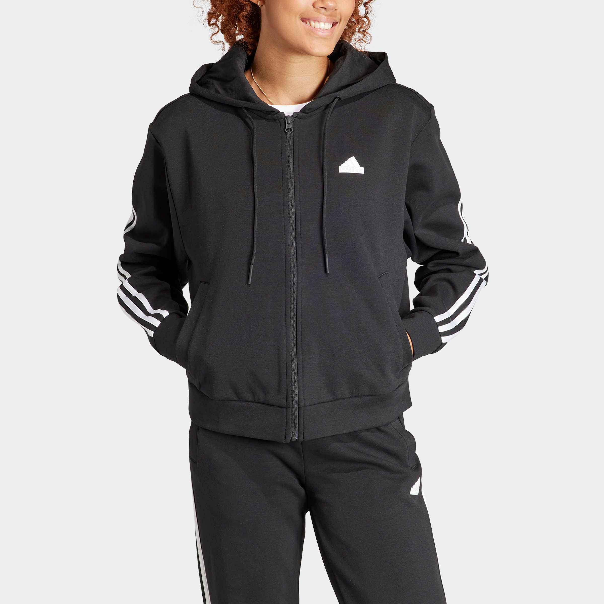 adidas Sportswear Kapuzensweatshirt "W FI 3S FZ HD" günstig online kaufen