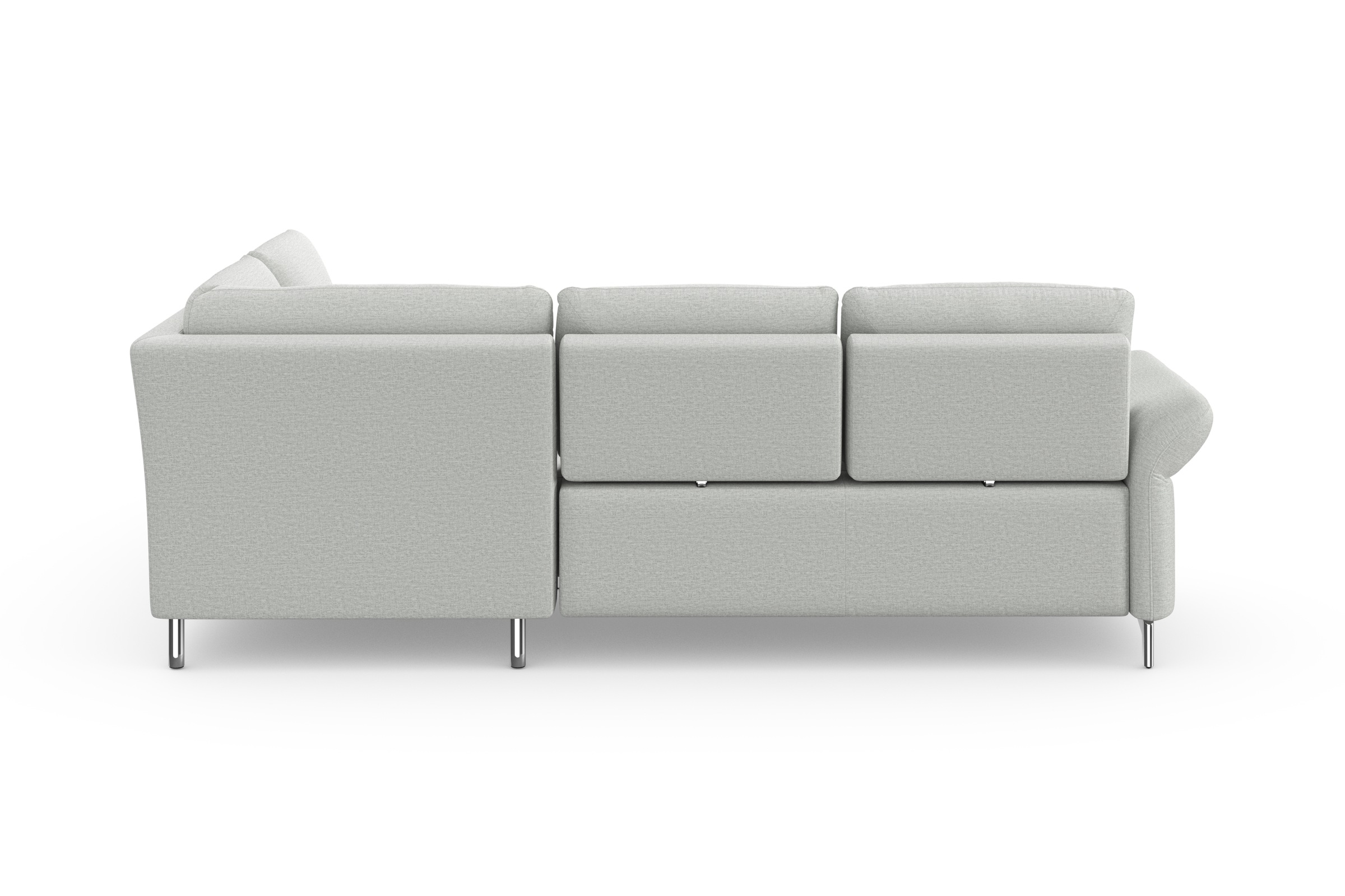 HOME AFFAIRE Palm Beach Corner Sofa Light Gray 3