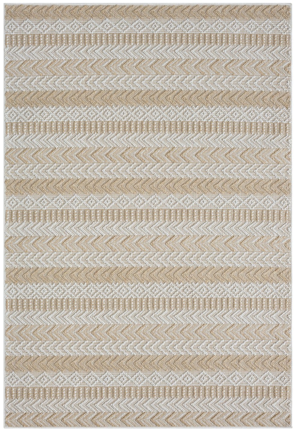 Myflair Möbel & Accessoires Teppich »Piazza, LAGERRÄUMUNG!«, rechteckig, 8 mm Höhe, modernes Design, gestreift, In & Outdoor geeignet, Balkon, Terrasse