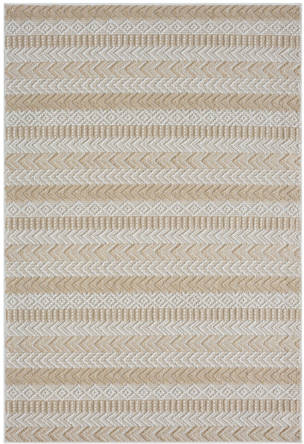 Thumbnail - Myflair Möbel & Accessoires Teppich "Piazza, LAGERRÄUMUNG" rechteckig 8 mm Höhe modernes Design, gestreift, In & Outdoor...