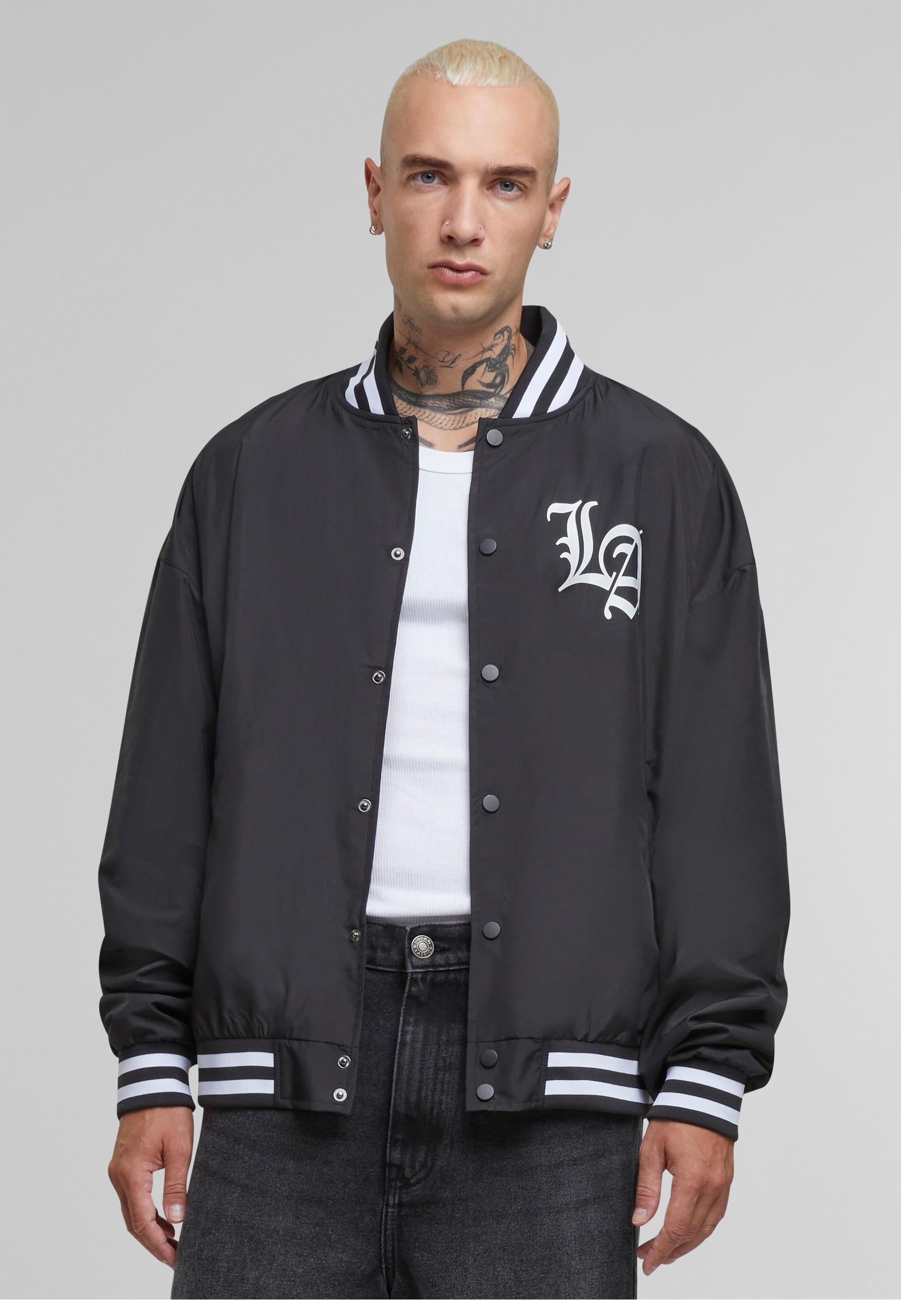 MisterTee Collegejacke »MisterTee Los Angeles Arc Light College Jacket«, (1 St.), ohne Kapuze