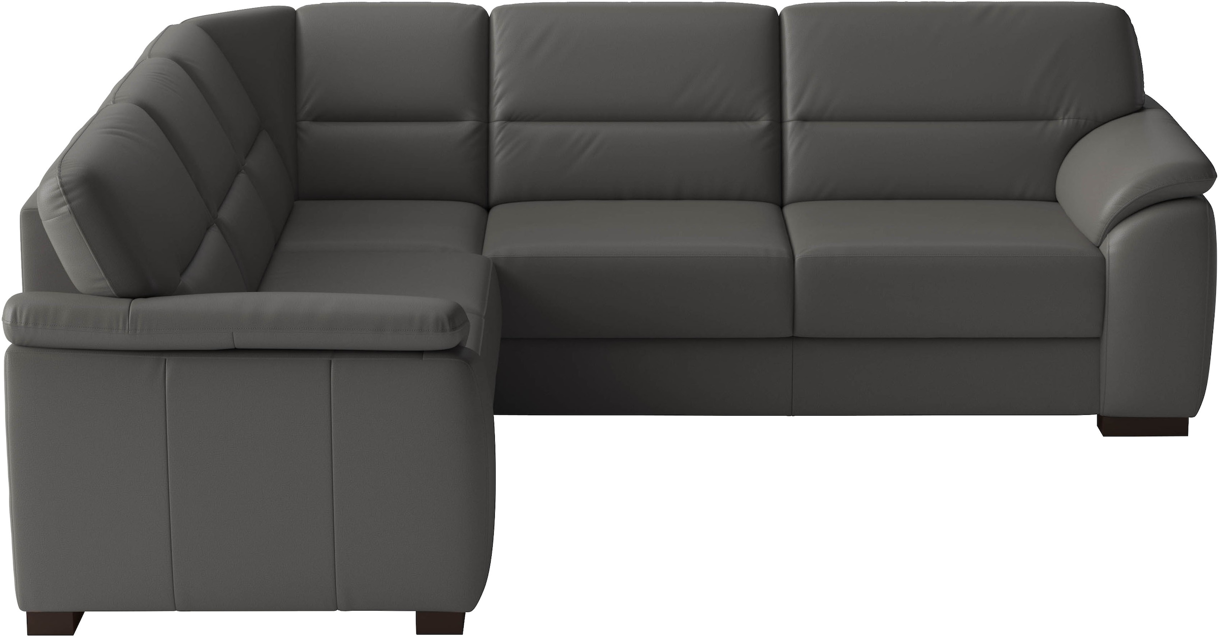 sit&more Ecksofa "Montego Leder, L-Form, B: 255cm" wahlweise mit Schlaffunktion und Schubkasten
