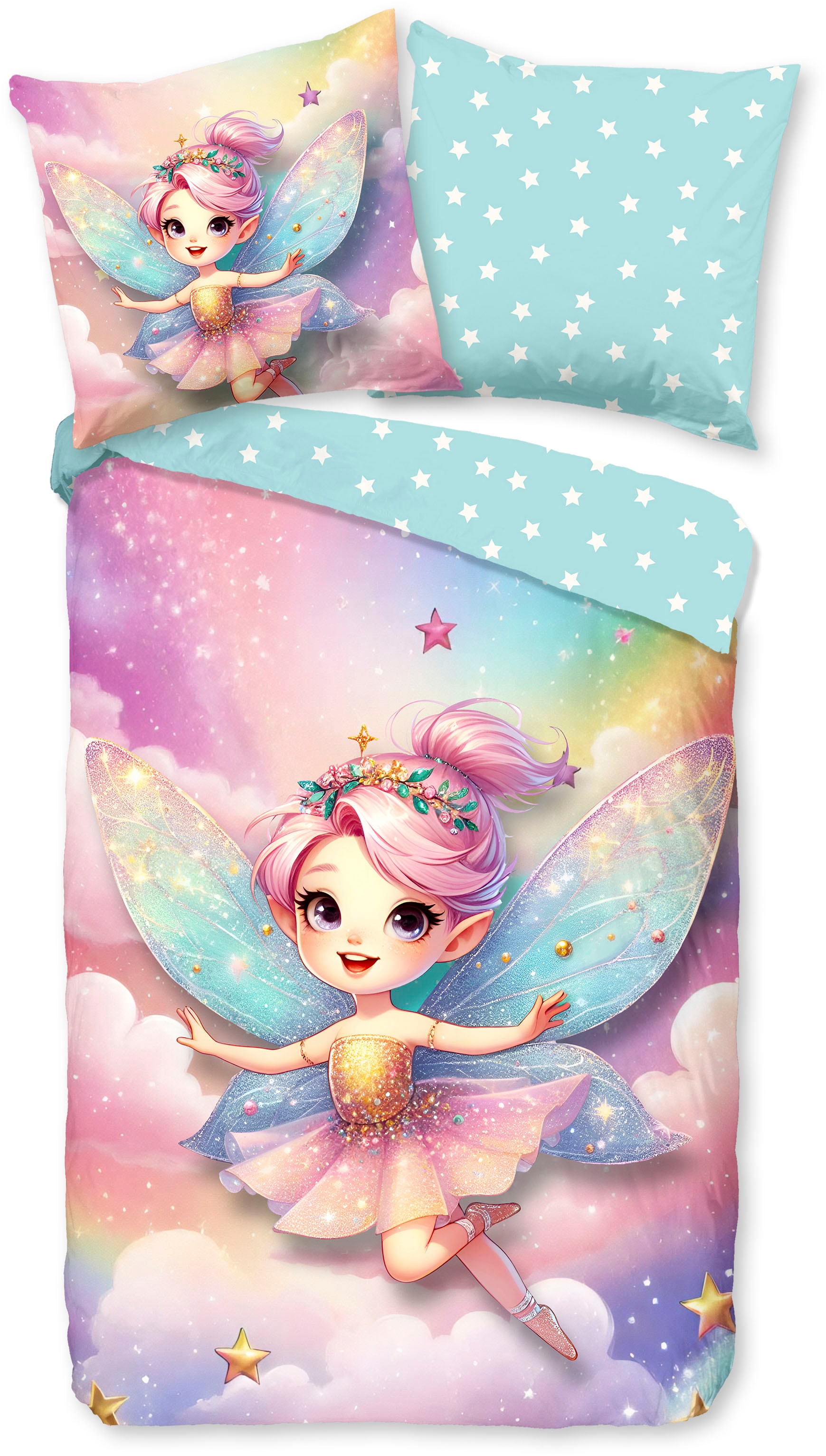 good morning Kinderbettwäsche "Twinkles" 2 Stk. tlg. Baumwolle, Renforcé, 2 günstig online kaufen