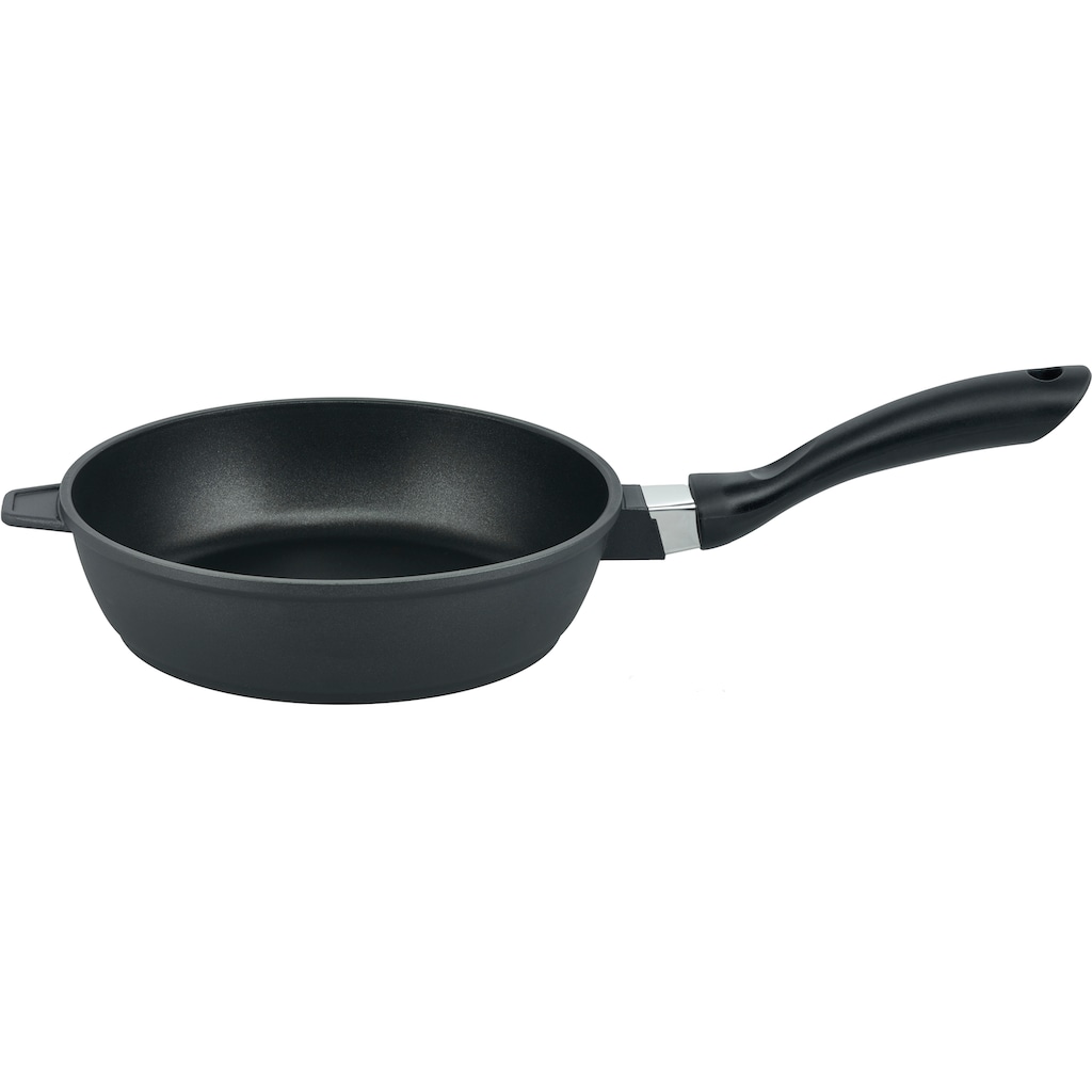 Elo Basic Topf-Set »Black Cast«, Aluminiumguss, (Set, 10 tlg., je 1 Kochtopf 16/20/24 cm, Stielkasserolle 16 cm, 2 Pfannen 24 cm), Induktion