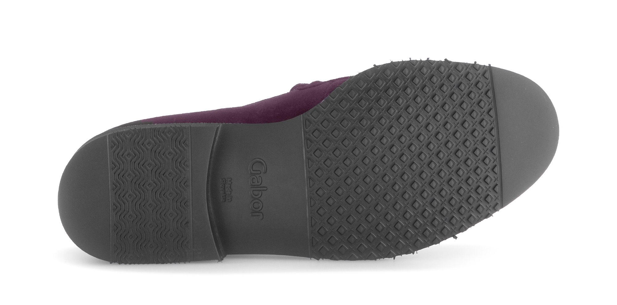 Gabor Loafer, Blockabsatz, Sipper, Businessschuh mit Schucksteinen am Sohlenrand