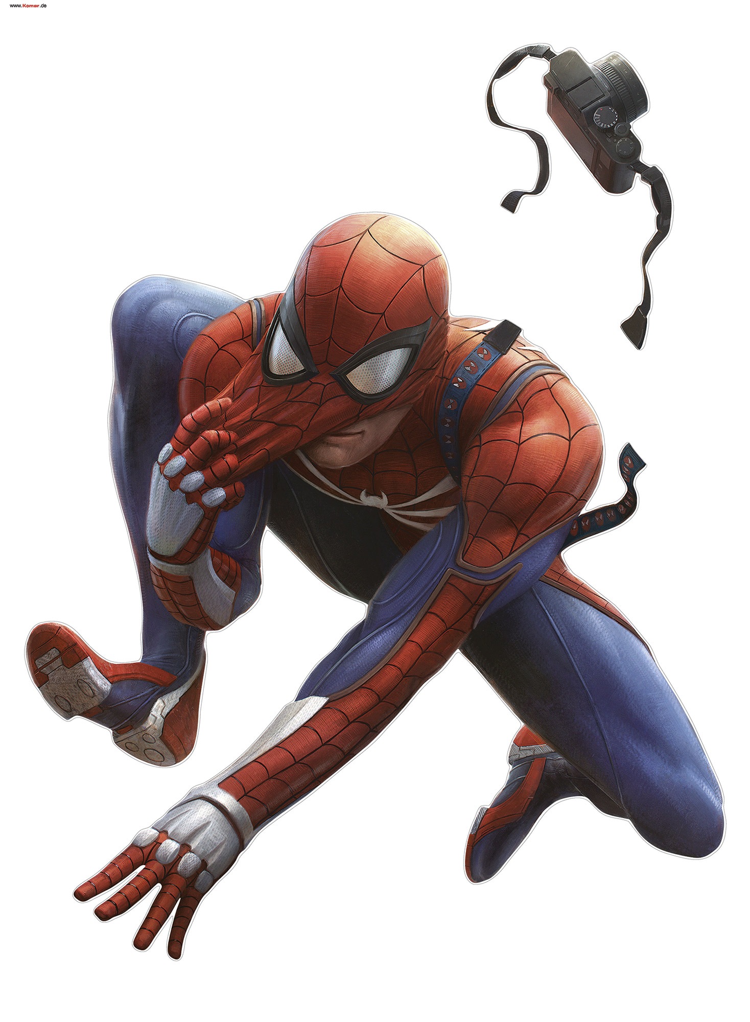 Komar Sienos lipdukai »Marvel Spider-Man Camera« (1 St.) 50 x 70 cm (Breite x Höhe) - vaikų kambario baldų komplektas Sienų lipdukai