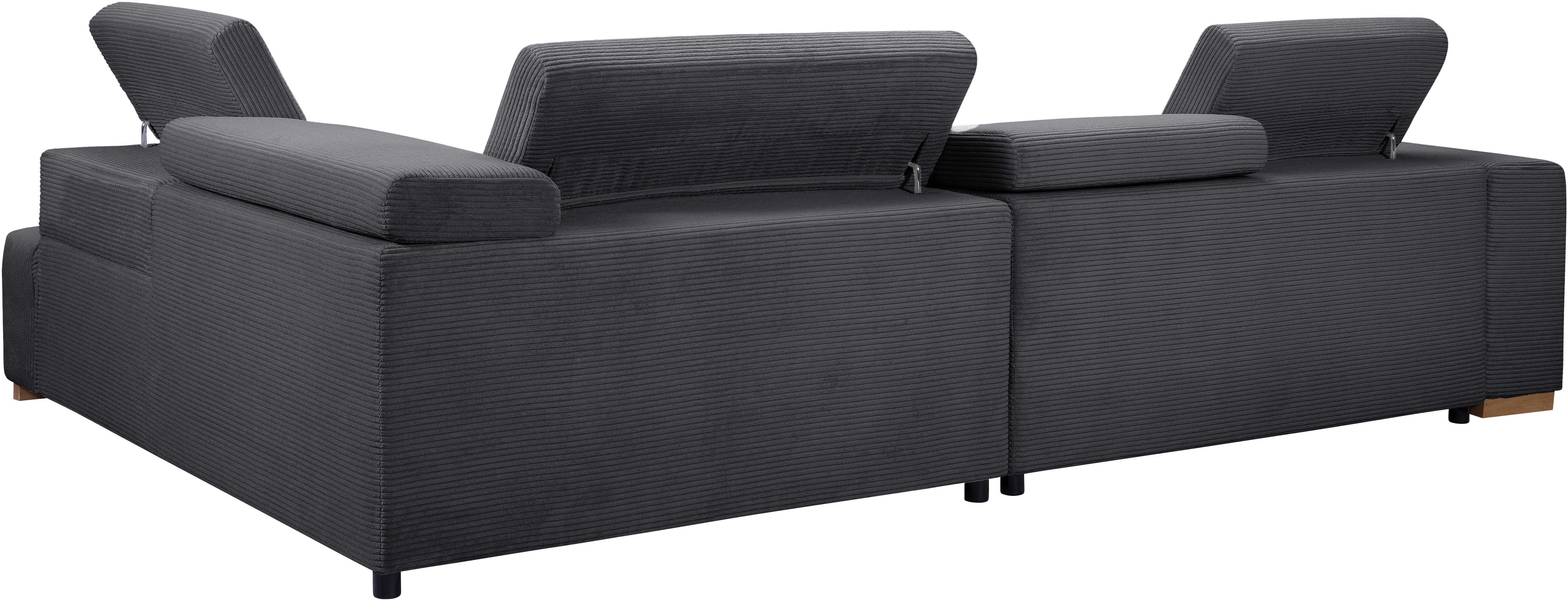 Thumbnail - exxpo - sofa fashion Ecksofa "Elianos, hoher Sitzkomfort, aufwendige Kreuzsteppung im Sitz, L-Form", Kopfteile & Sitztie...