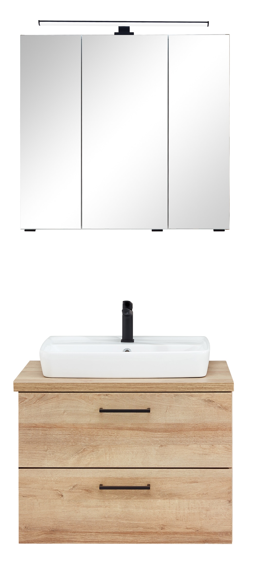 Saphir Badmöbel-Set "3-tlg. Mit Softclose-Türen" 4 Stk. tlg.