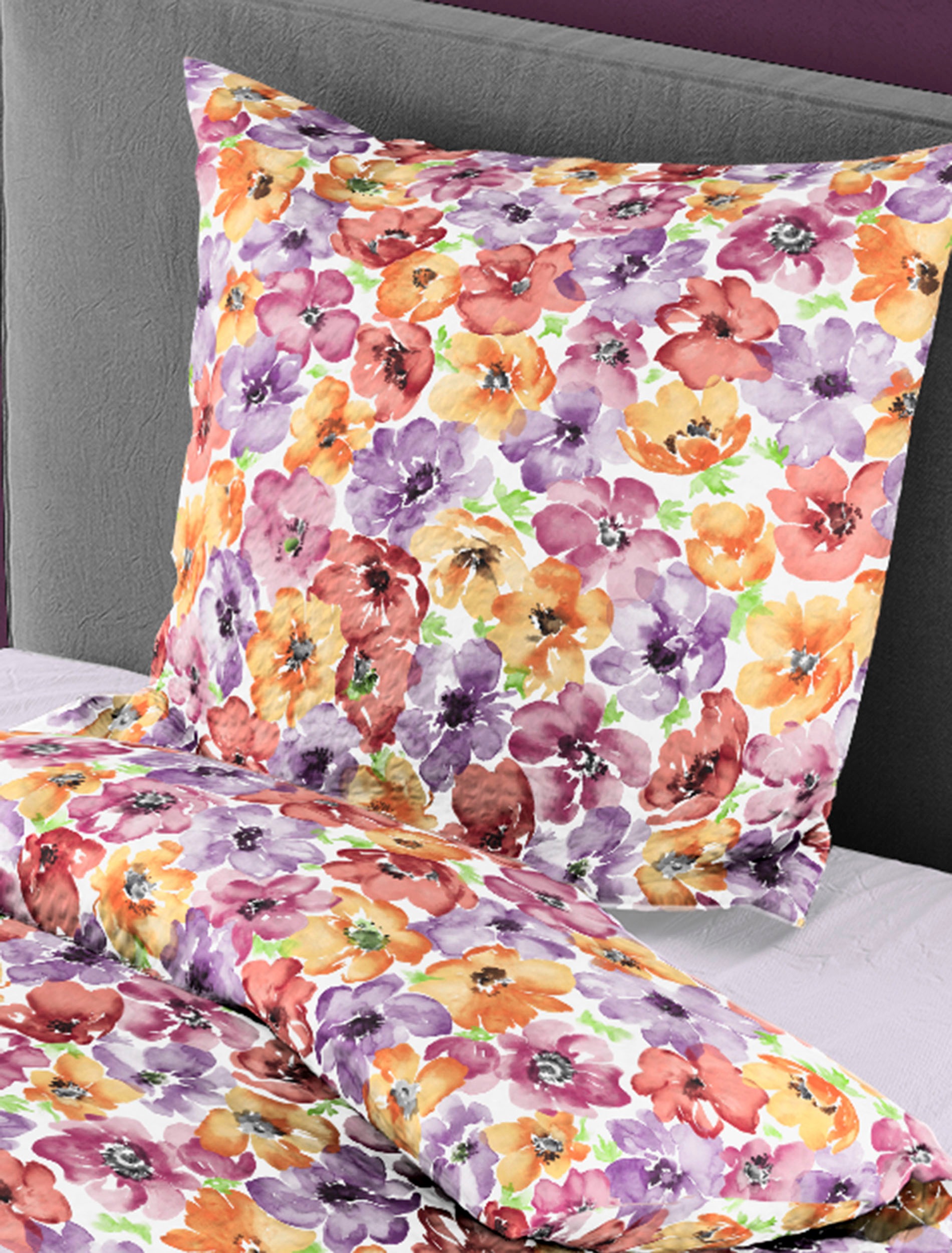 Thumbnail - BIERBAUM Bettwäsche "3712" 2 Stk. tlg. Seersucker, 100 % Baumwolle, bügelfrei