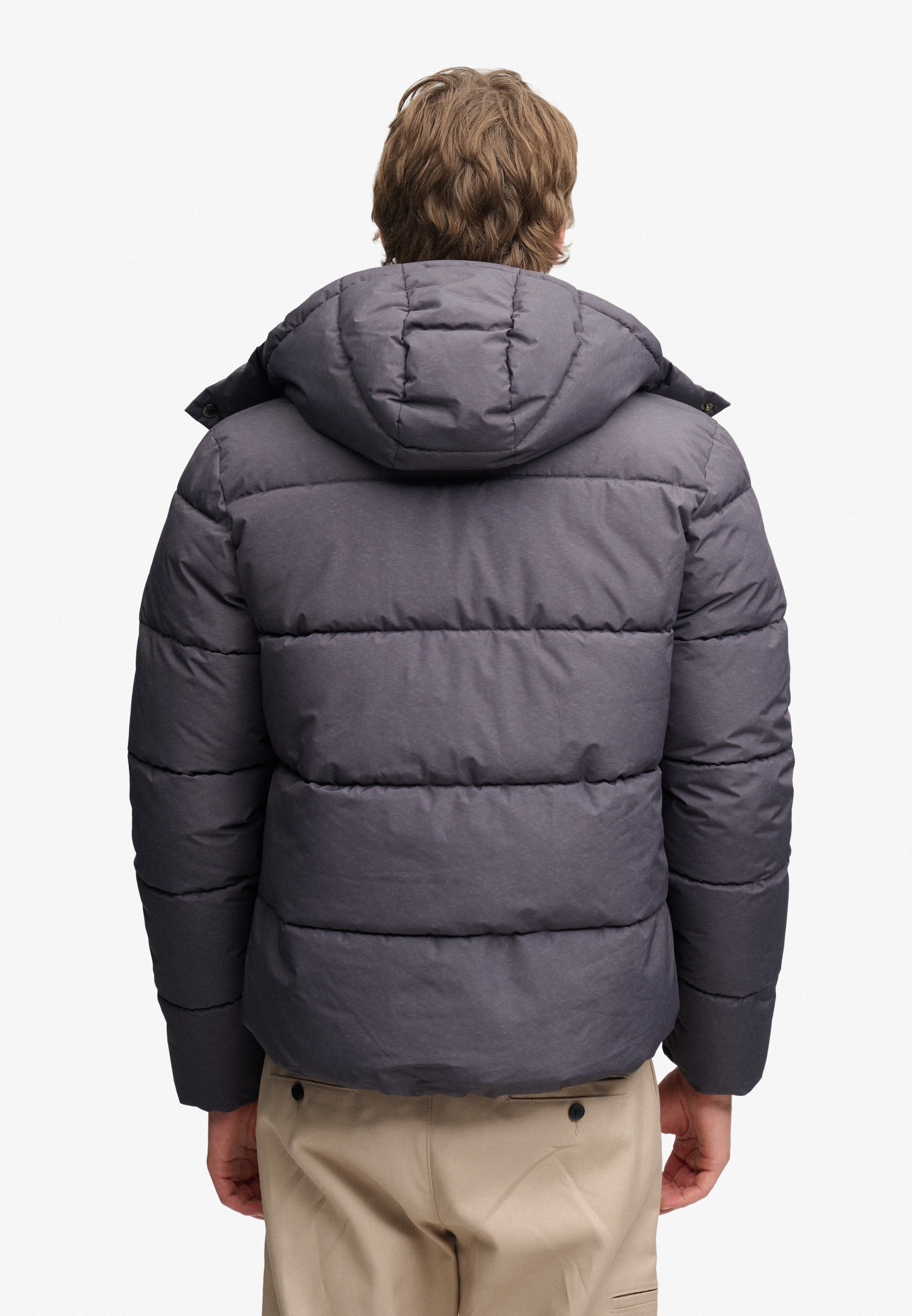 Superdry Steppjacke »PREMIUM HOOD PUFFER JKT« mit Kapuze Kunstfaser, relaxed fit