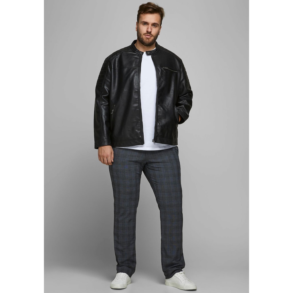 Jack & Jones PlusSize Bikerjacke »ROCKY JACKET«, bis Größe 6XL