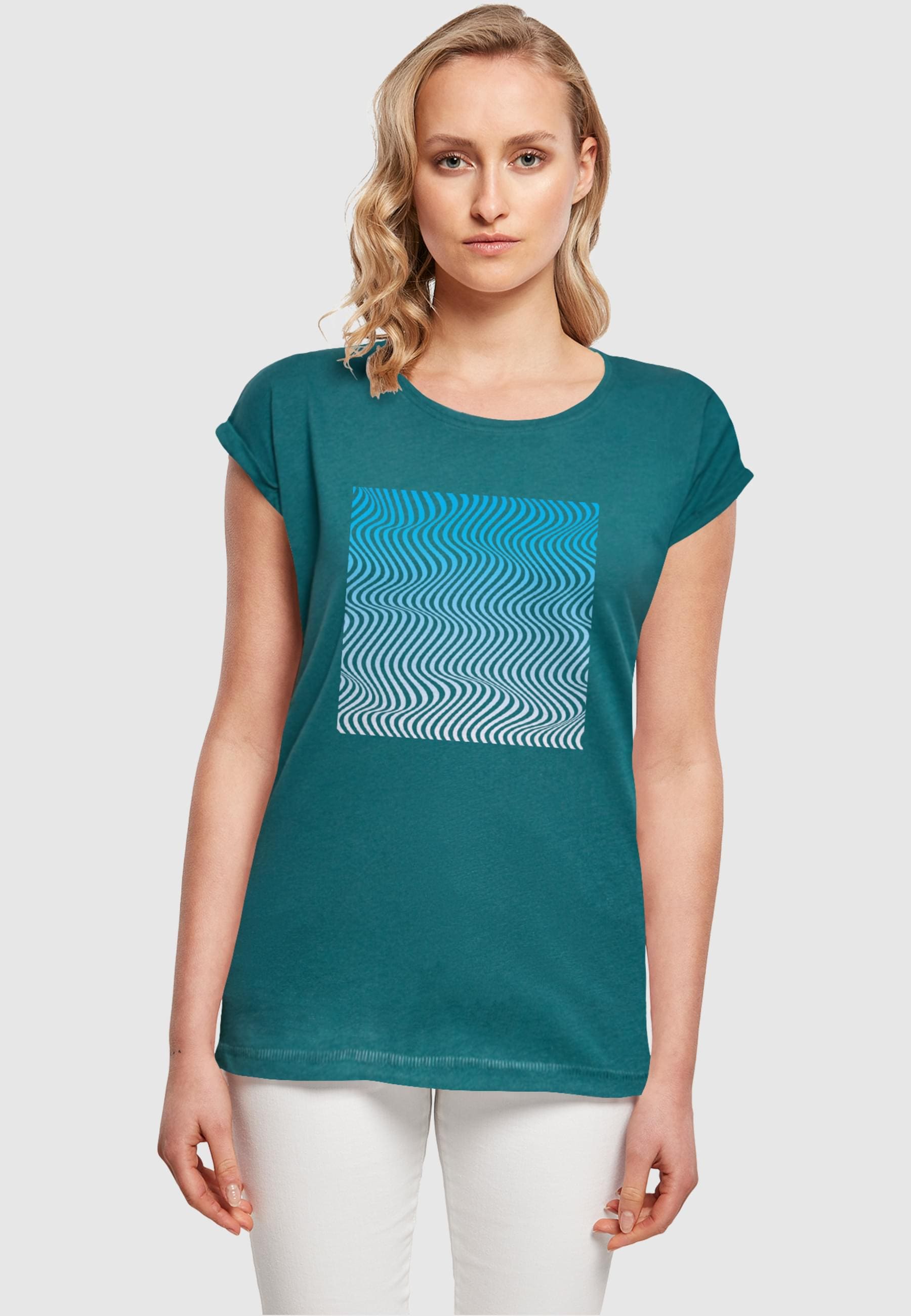 Merchcode T-Shirt »Merchcode Damen Ladies Summer - Wavy Pattern T-Shirt«, (1 tlg.)