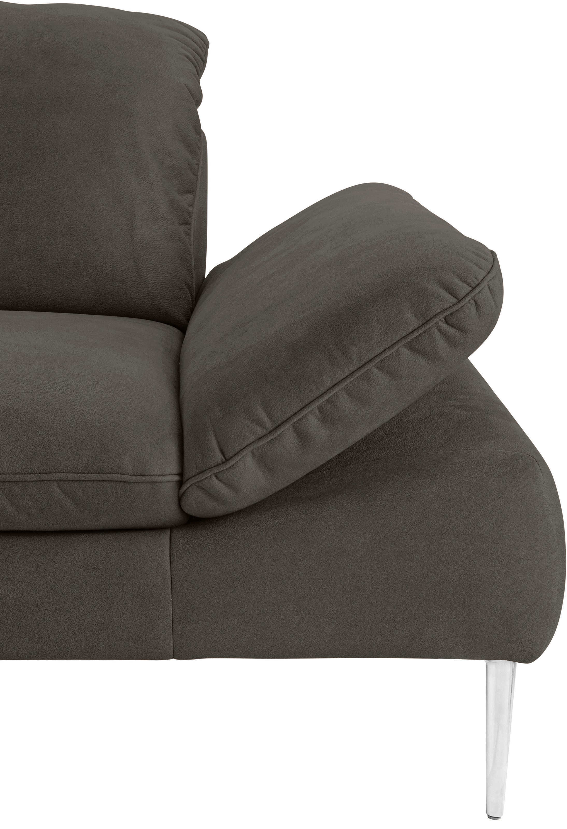 W.SCHILLIG 2-Sitzer »enjoy&MORE«, mit Sitztiefenverstellung, Füße silber matt, Breite 202 cm
