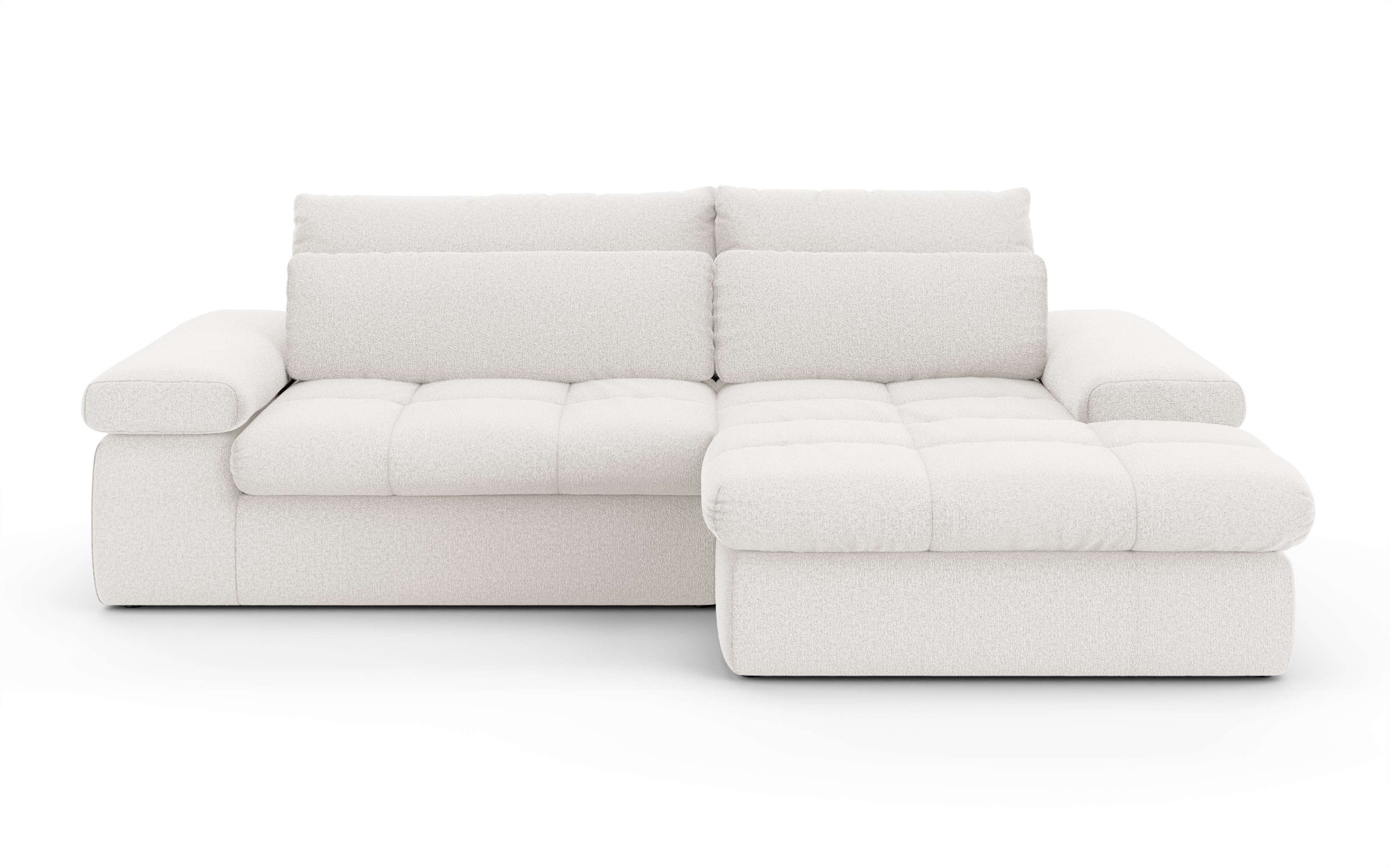 Home affaire Ecksofa "ALVERIE mit Recamiere, moderne Steppung, Maße: B/T/H günstig online kaufen