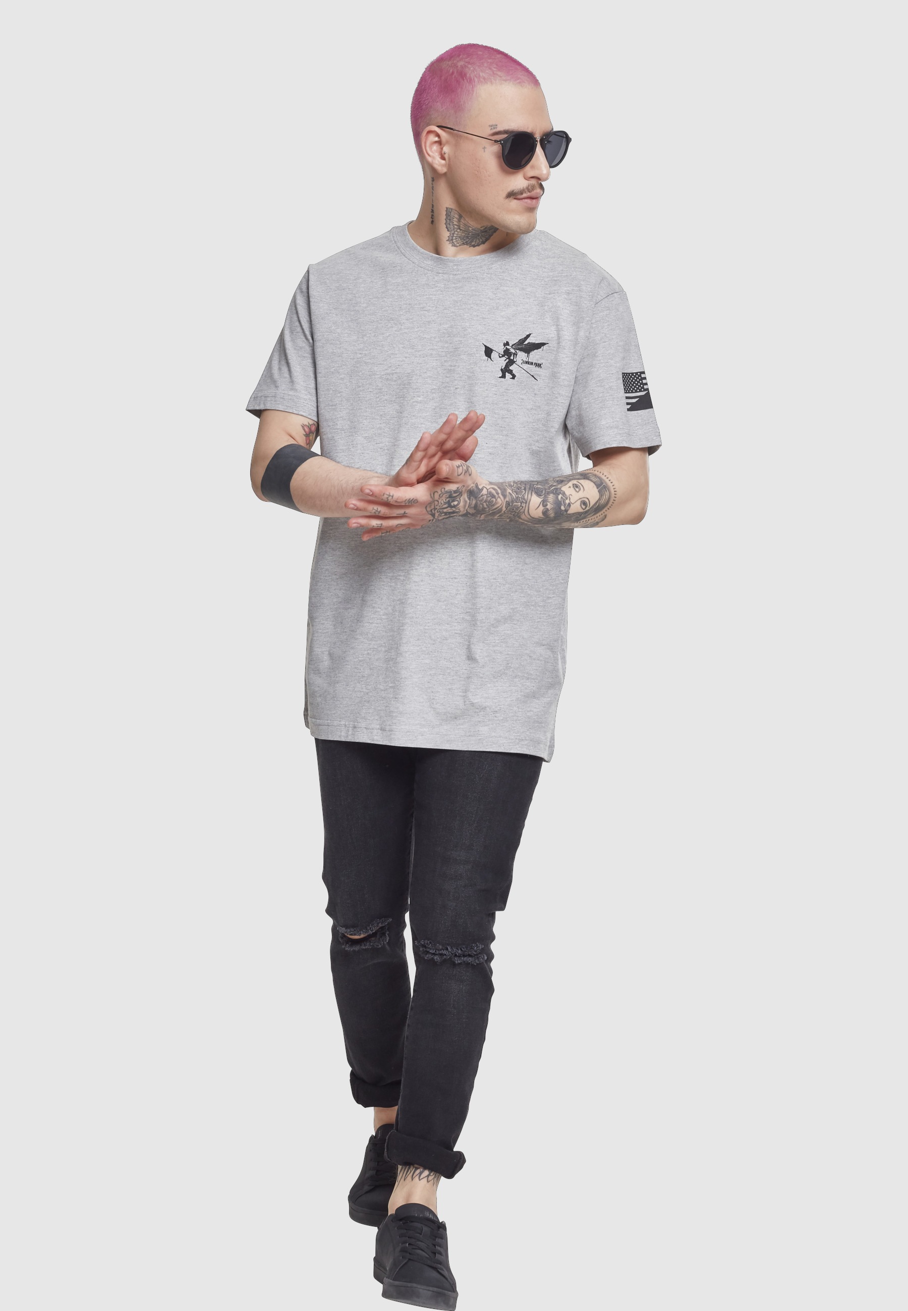 Merchcode T-Shirt »Merchcode Herren Linkin Park Flag Tee« 1 tlg.