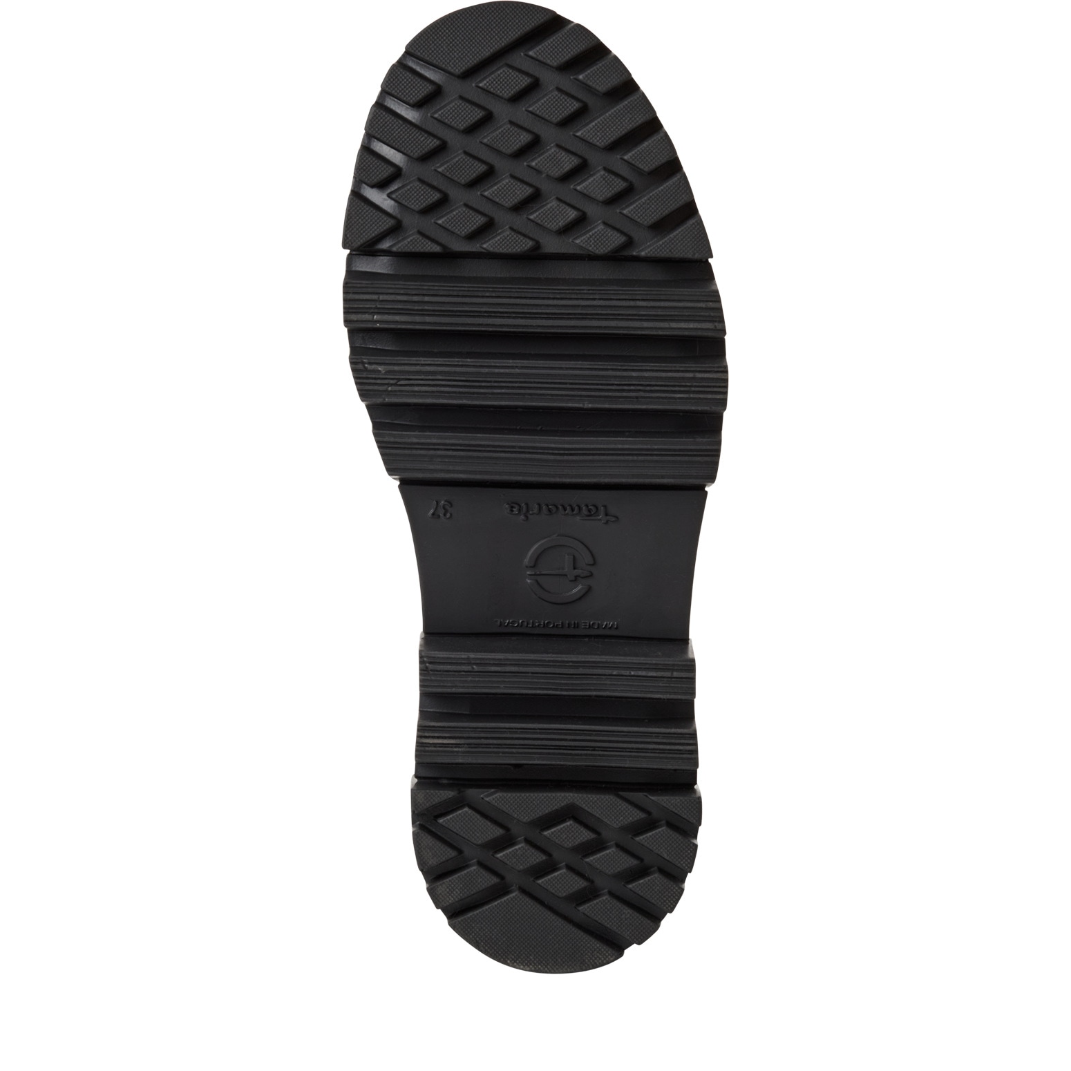 Tamaris Schnürstiefelette, Blockabsatz, Plateau, Schnürboots mit Logoprägung am Schaft