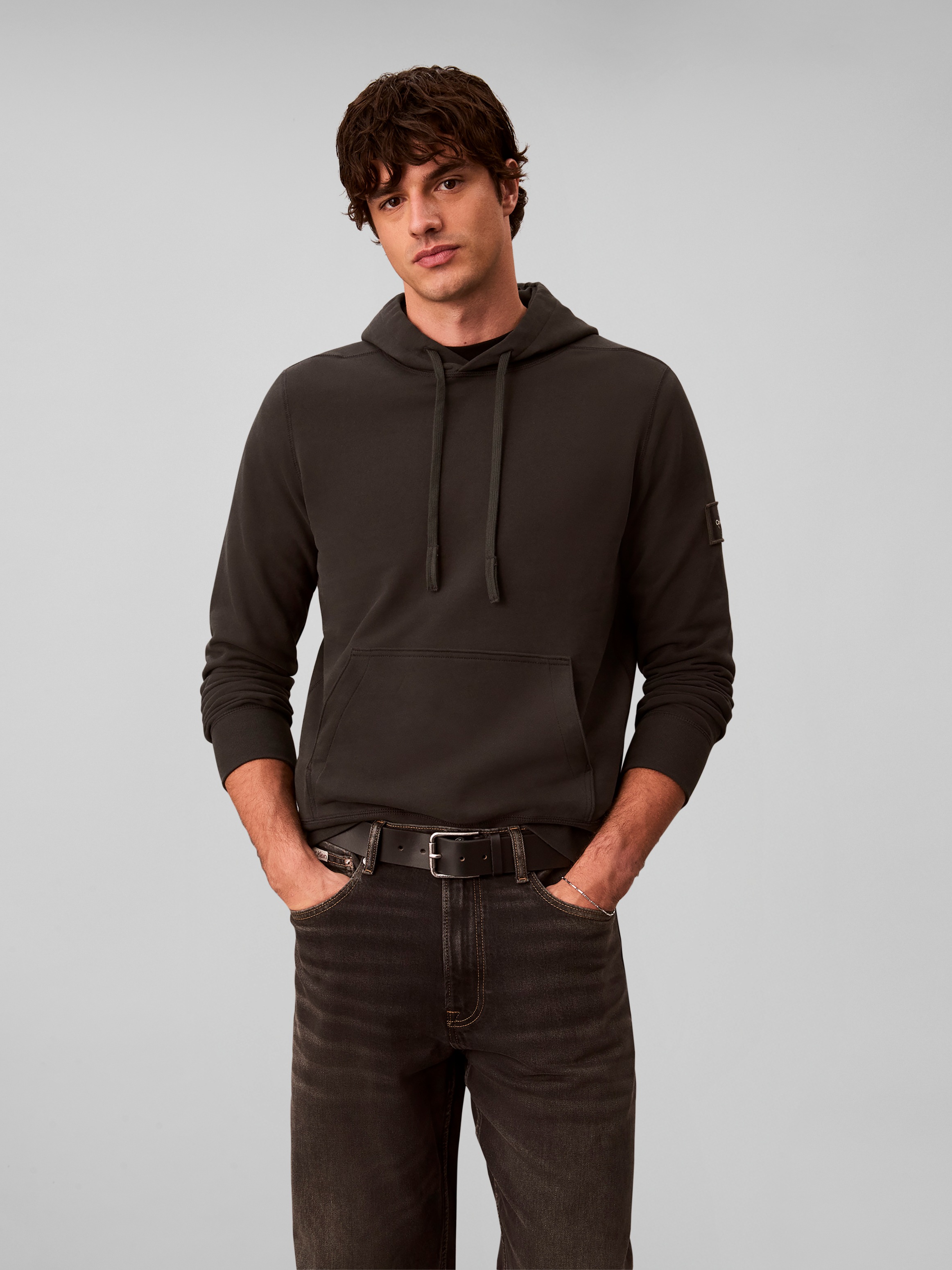 Calvin Klein Jeans Kapuzensweatshirt "BADGE HOODIE", Regular fit, Badge, Kängurutasche