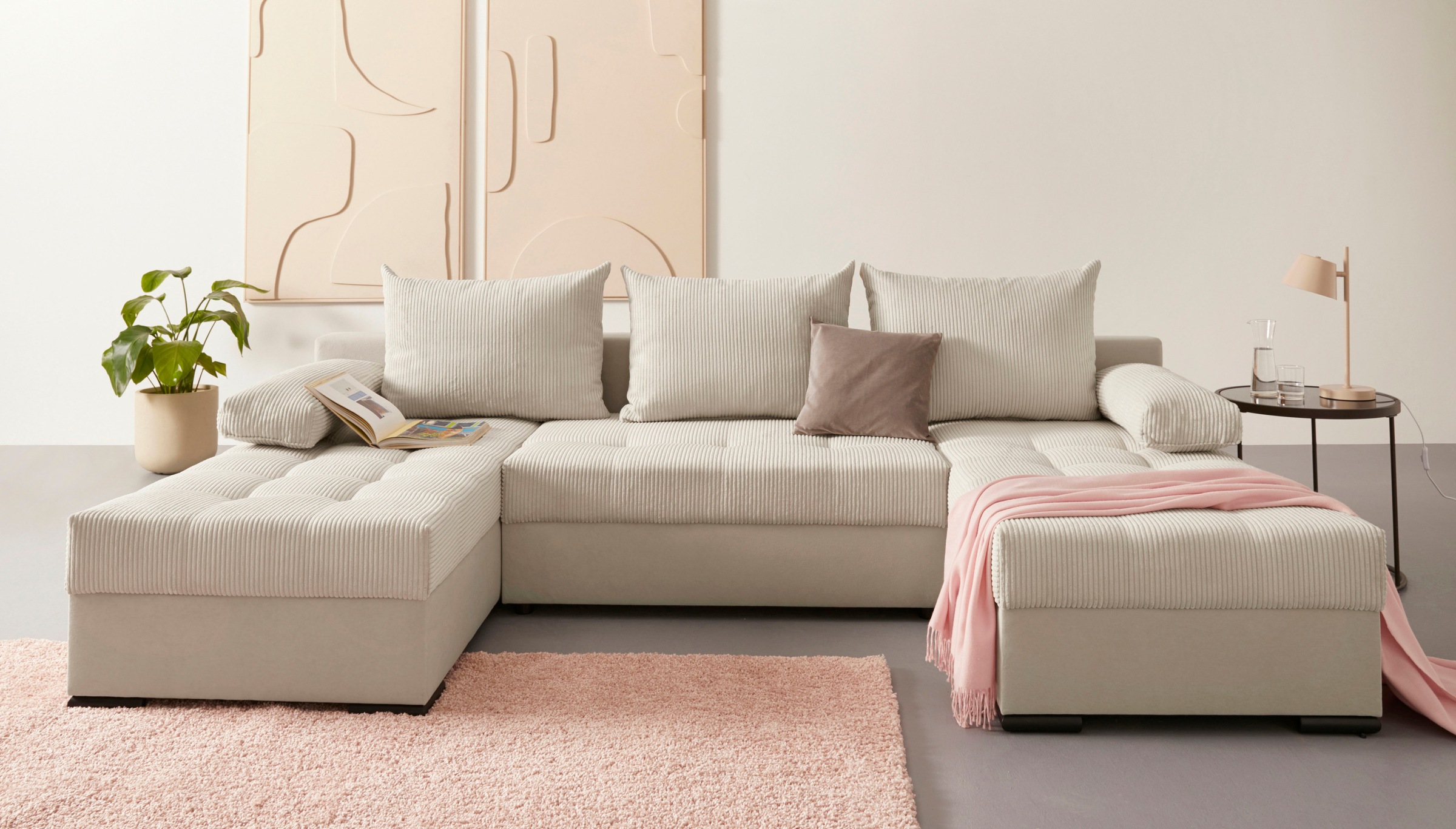 COLLECTION AB Wohnlandschaft Josy, U-Form, Schlafsofa günstig online kaufen