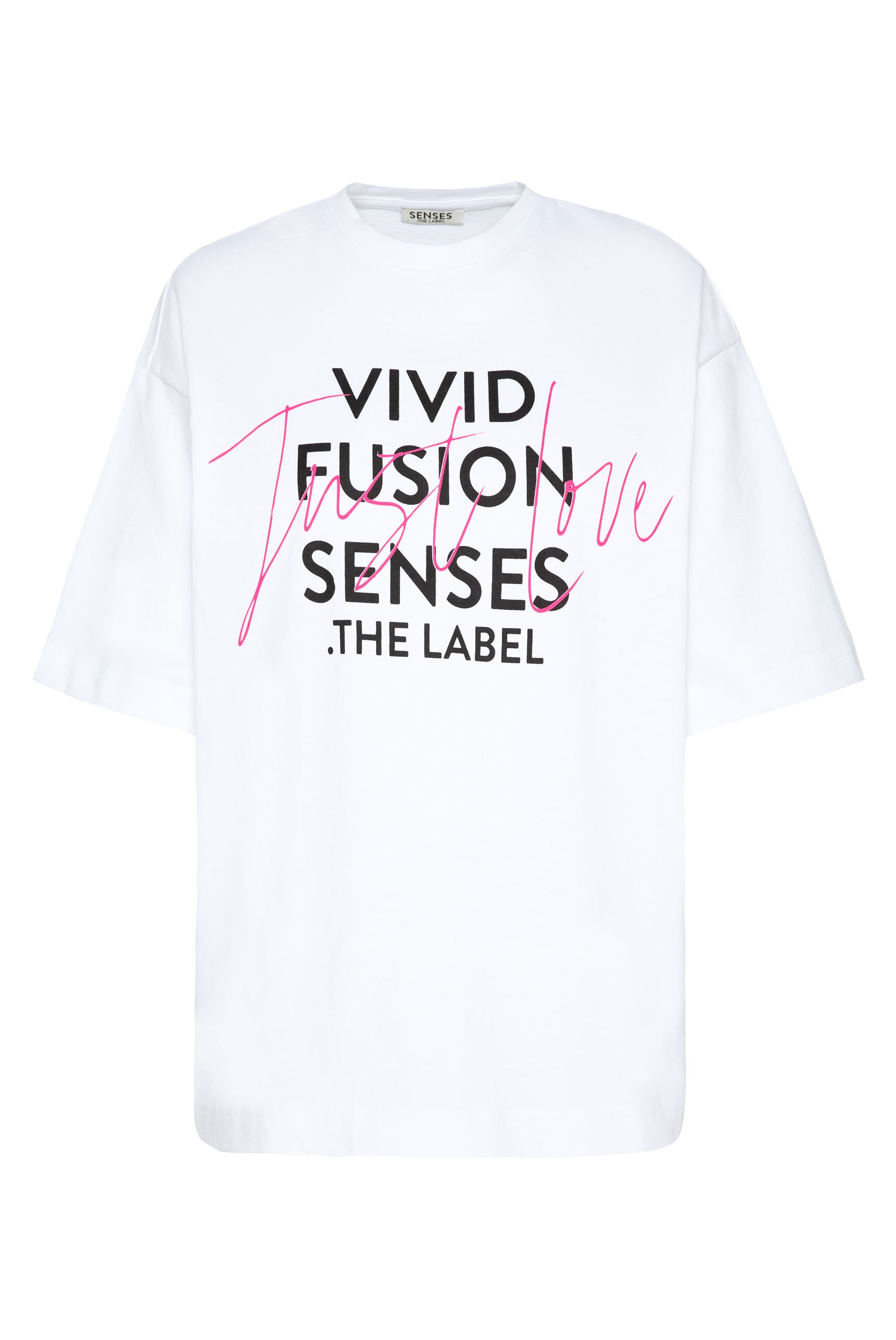 SENSES.THE LABEL Rundhalsshirt, aus Baumwolle