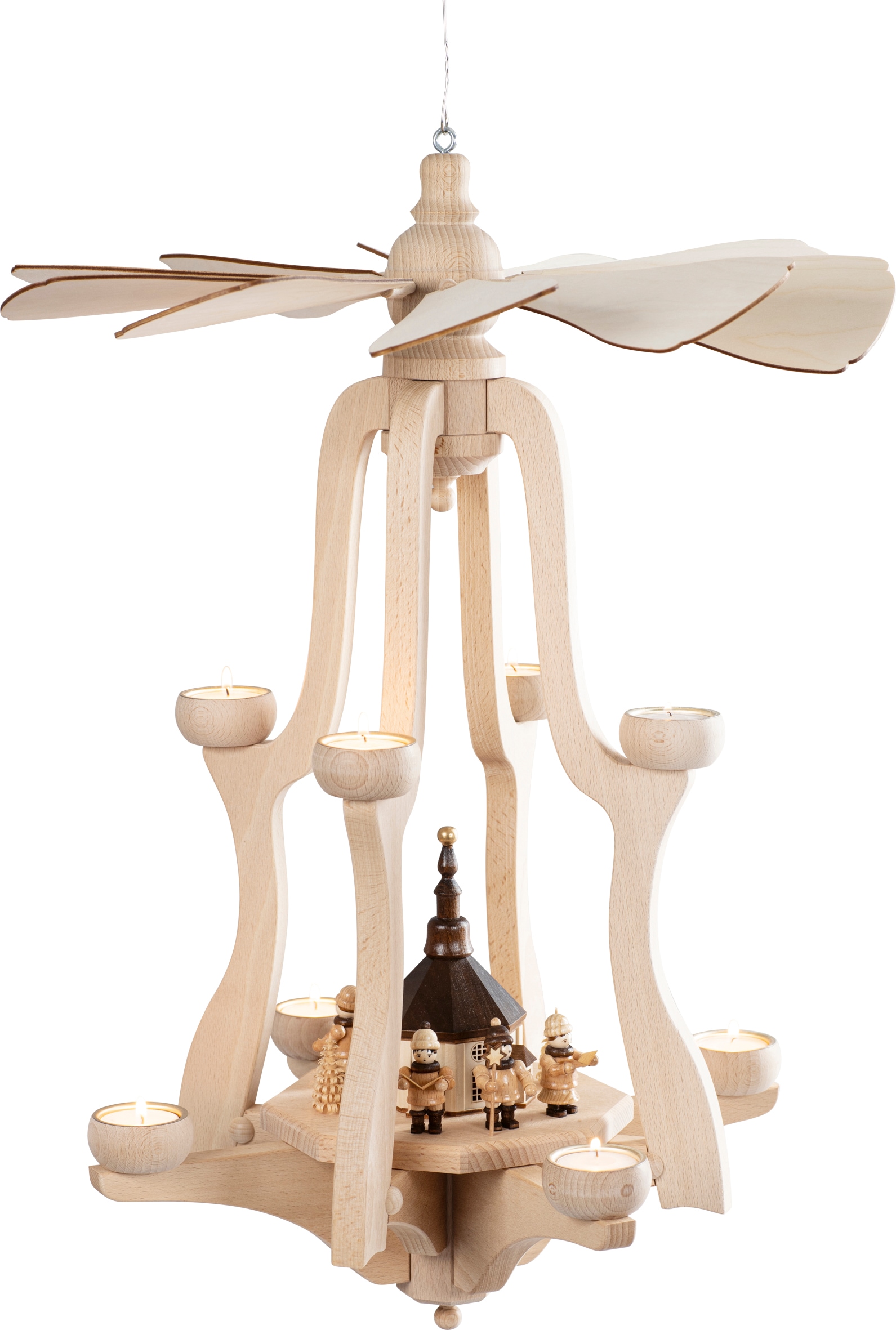 SAICO Original Weihnachtspyramide "Hängepyramide, Seiffener Kirche" für 8 T günstig online kaufen