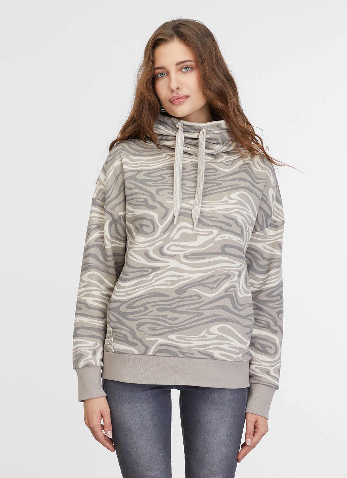 Ragwear Sweatshirt "JULISSA PRINT", mit Allover Muster günstig online kaufen