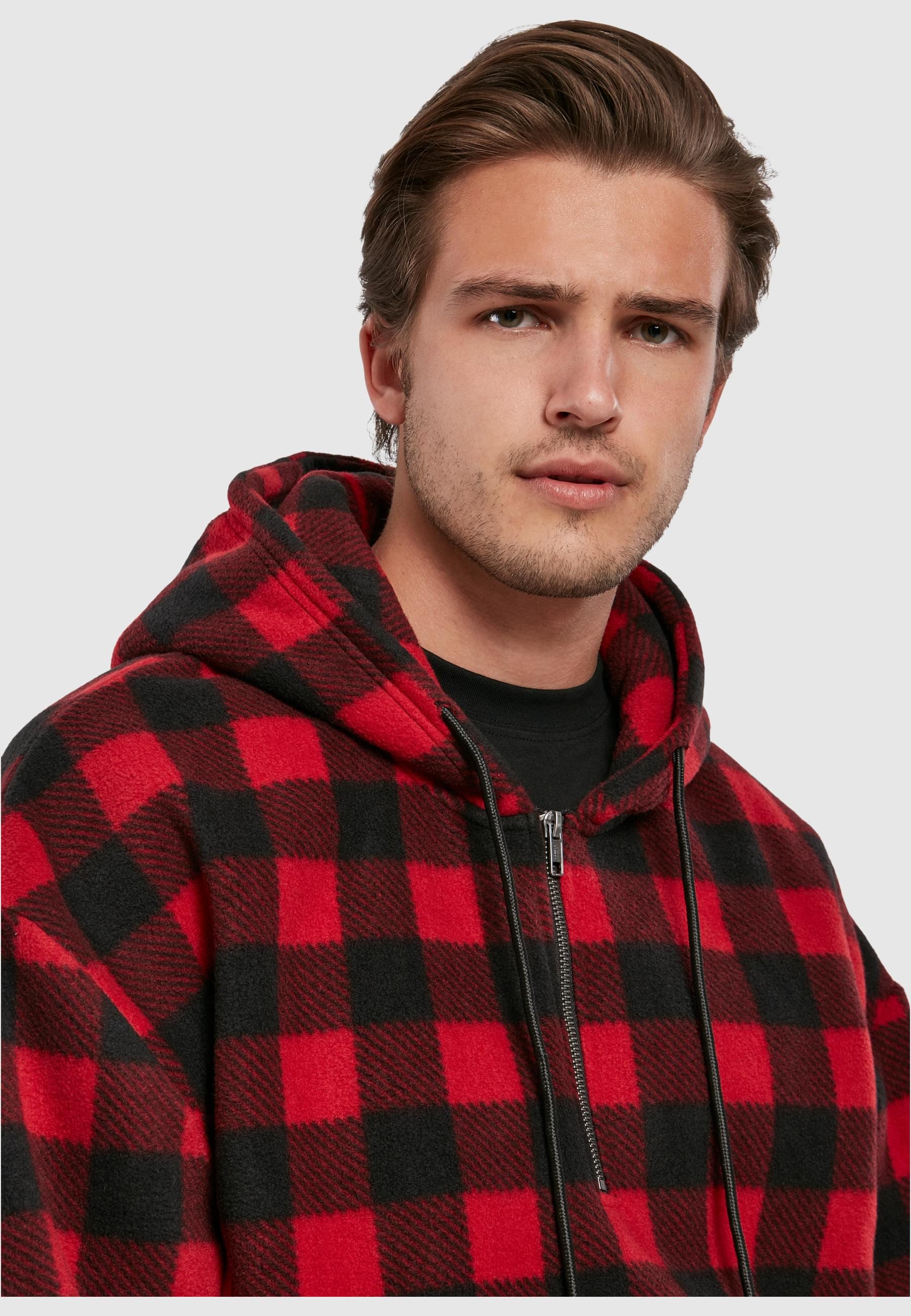 URBAN CLASSICS Sweatjacke »Urban Classics Herren Patterned Polar Fleece Half Zip Hoody«