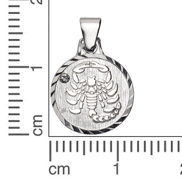 Vivance Kettenanhänger »925/- Sterling Silber rhod. Skorpion« online kaufen  | BAUR