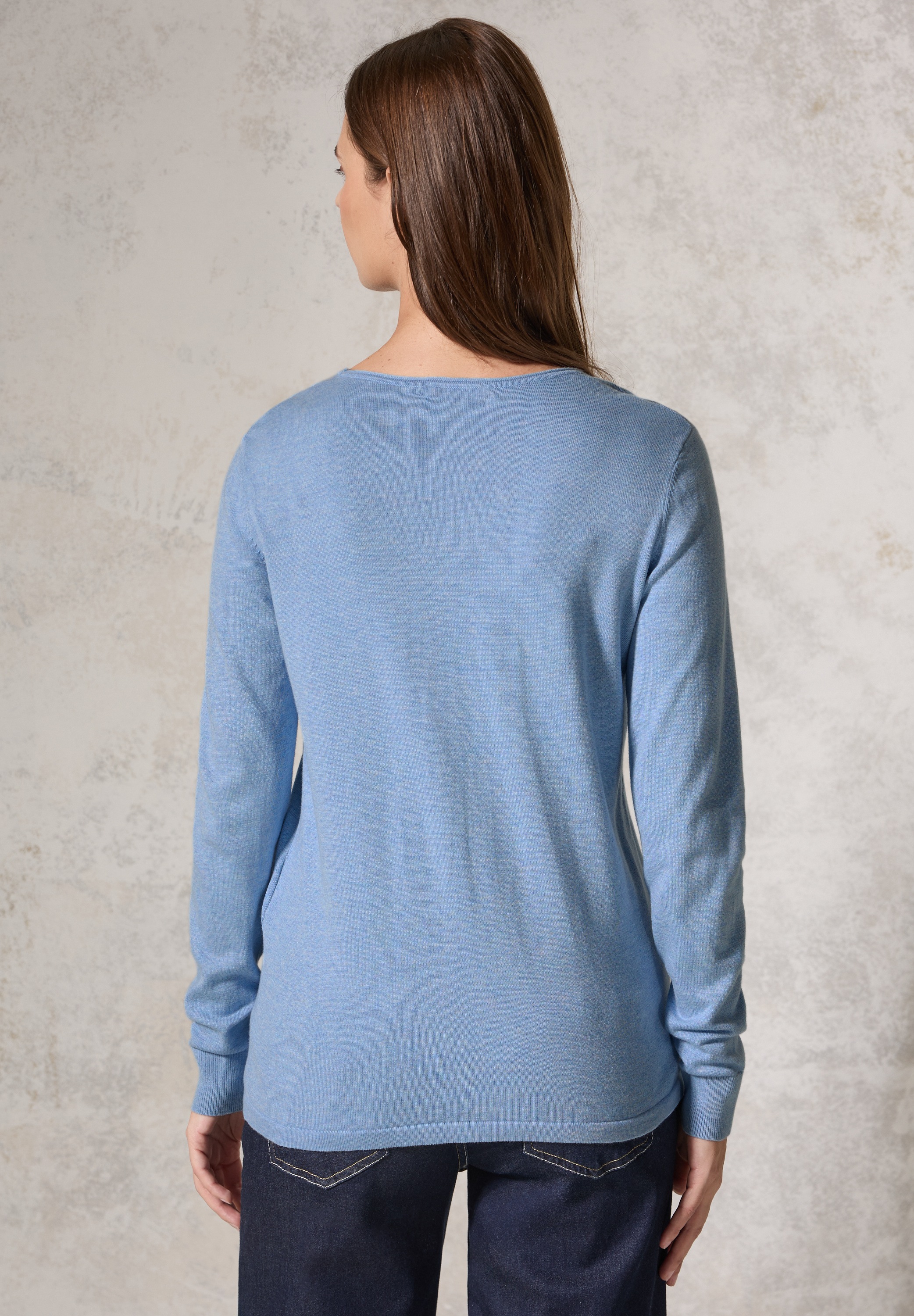 Cecil Strickpullover, mit Rundhalsausschnitt
