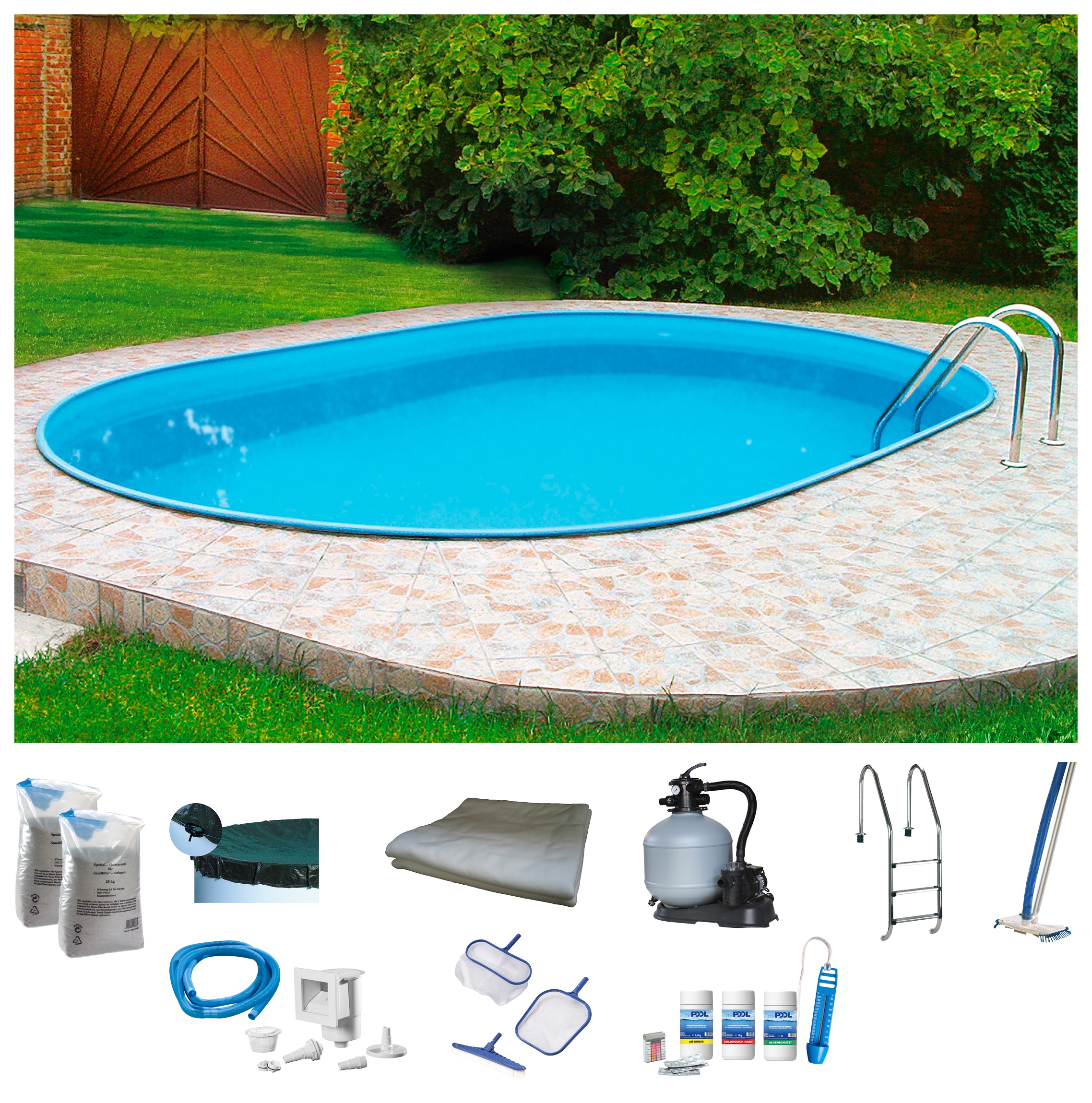 my POOL BWT Ovalpool "PREMIUM" Höhe 135 cm, in verschiedenen Größen günstig online kaufen