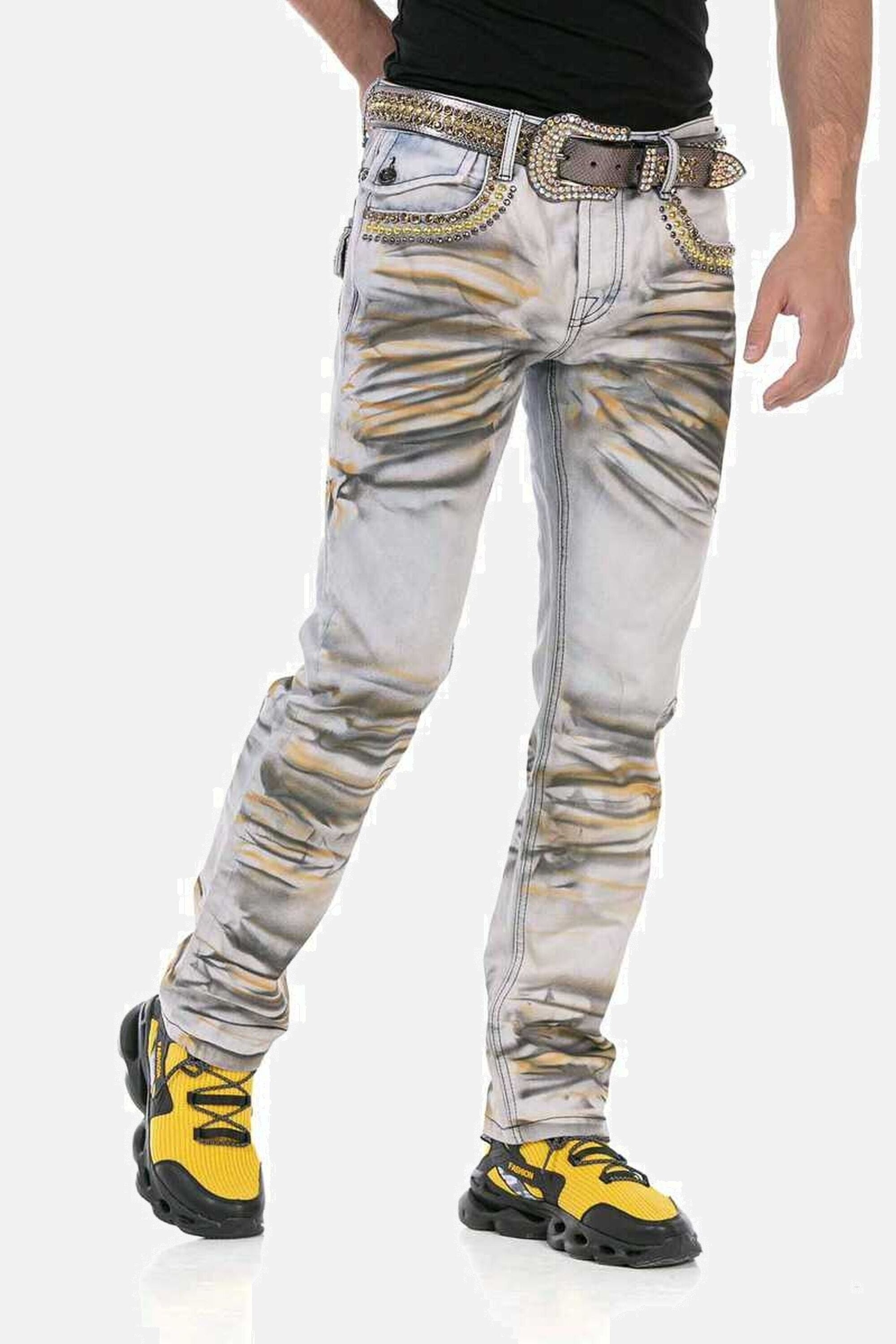 Cipo & Baxx 5-Pocket-Jeans »Jeans«, in extravagantem Look, CD733
