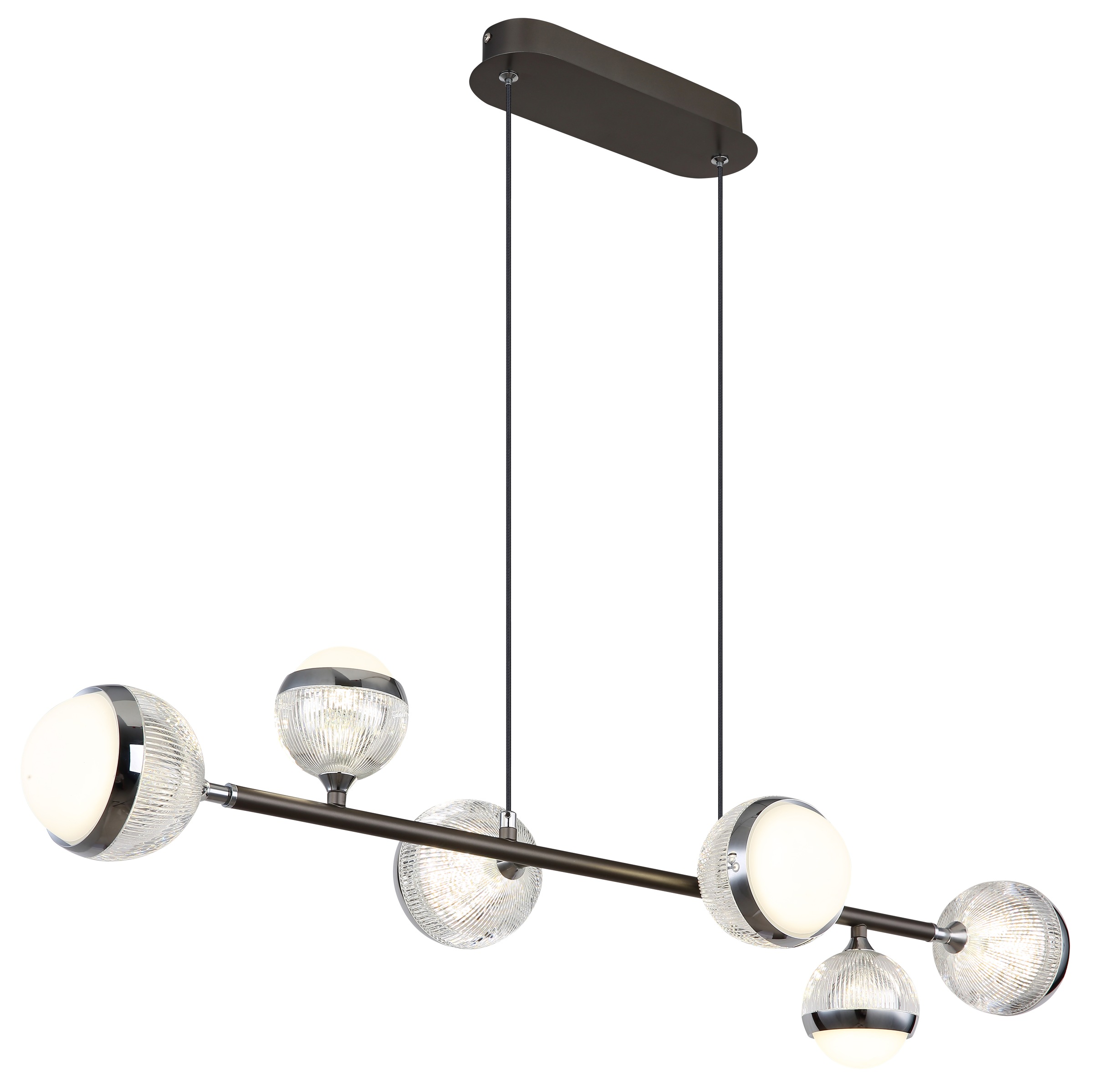 GLOBO LIGHTING LED Pendelleuchte »UNTSY«, Leuchtmittel LED-Modul | LED fest integriert, Hängelampe/Hängeleuchte/Wohnzimmer/Esstisch/elegant