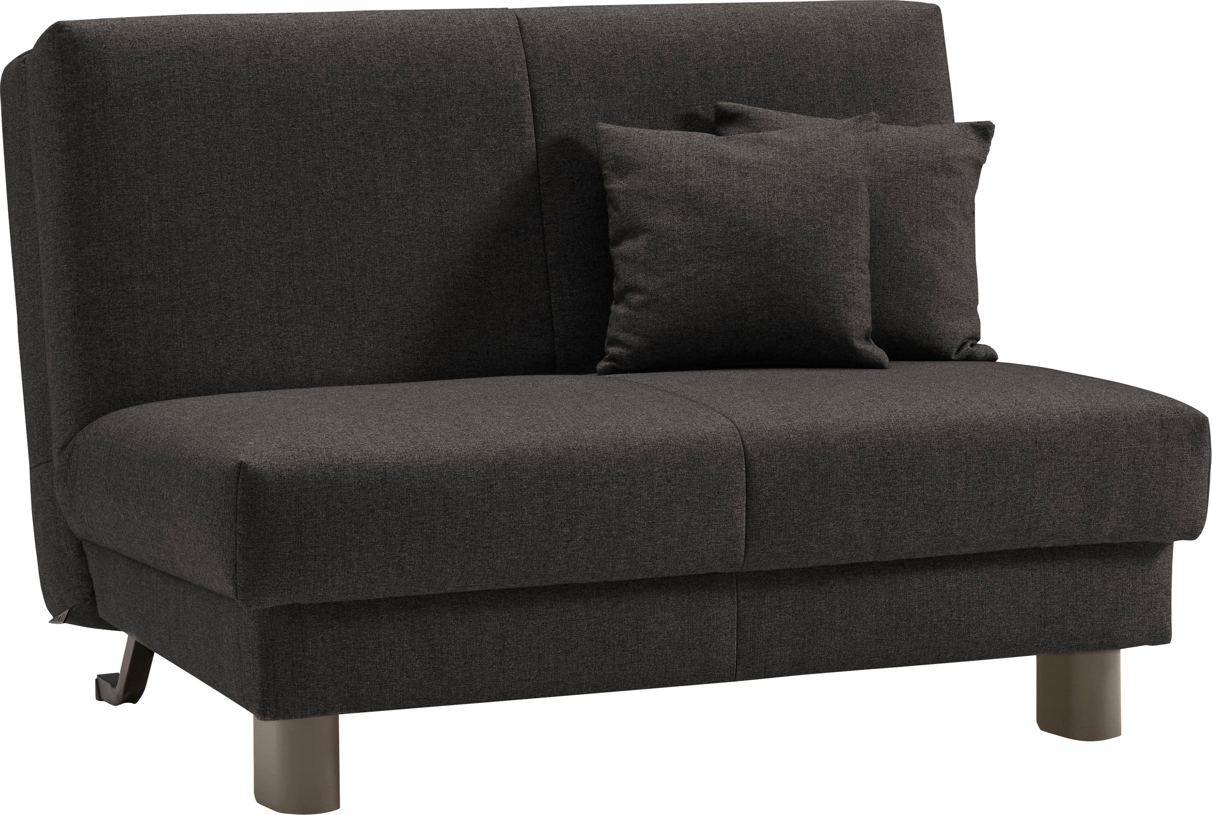 ell + ell Schlafsofa »Enny«, Liegefläche Breite 120 oder 140 cm, Liegehöhe 45 cm, Füße alufarben