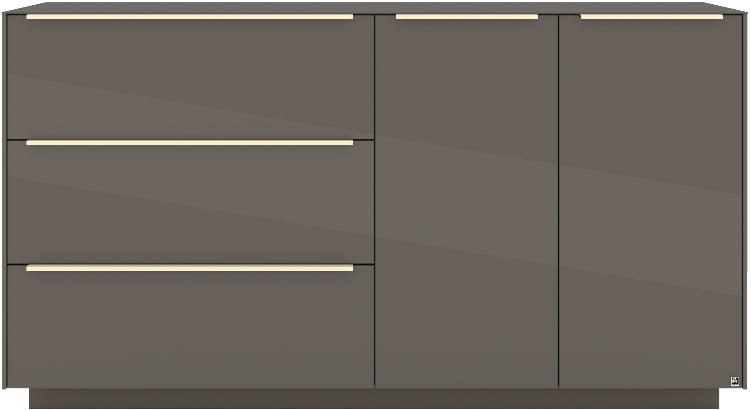 set one by Musterring Sideboard »Reno« 1 Stk. tlg. Mit Sockel in diversen Farben, 102 cm Höhe & Farbauswahl