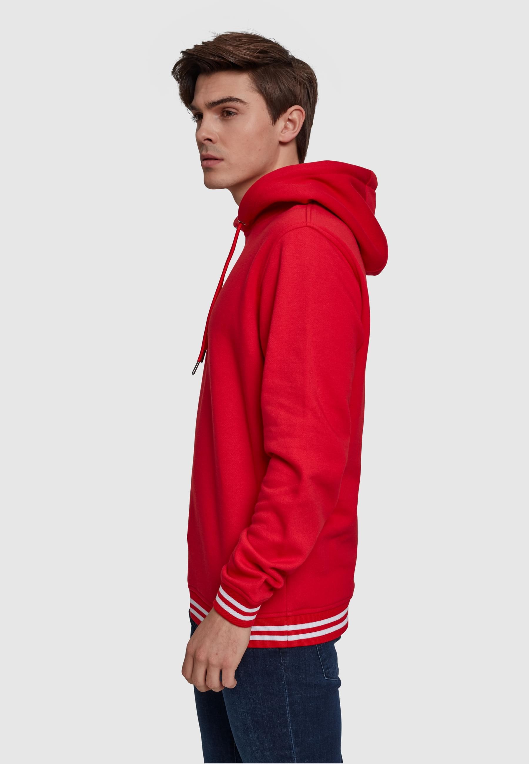 URBAN CLASSICS Sweatshirt »Urban Classics Herren College Sweat Hoody«, (1 tlg.)