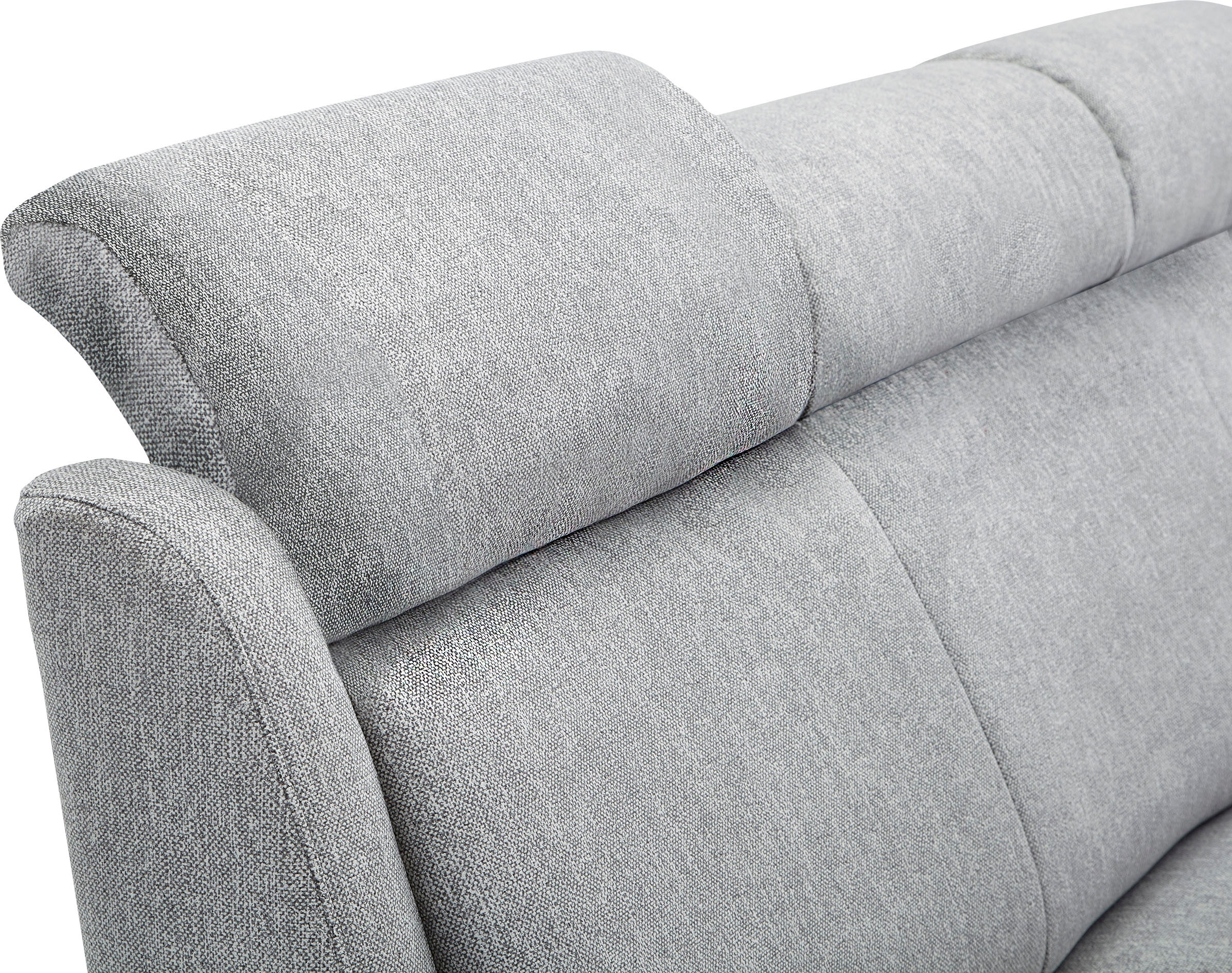 VILLA BECK Ecksofa »Varese L-Form«, (2 St.), Kopfteilverstellung, wahlweise mit Sitzvorzug, in Sitzhöhe 49 cm