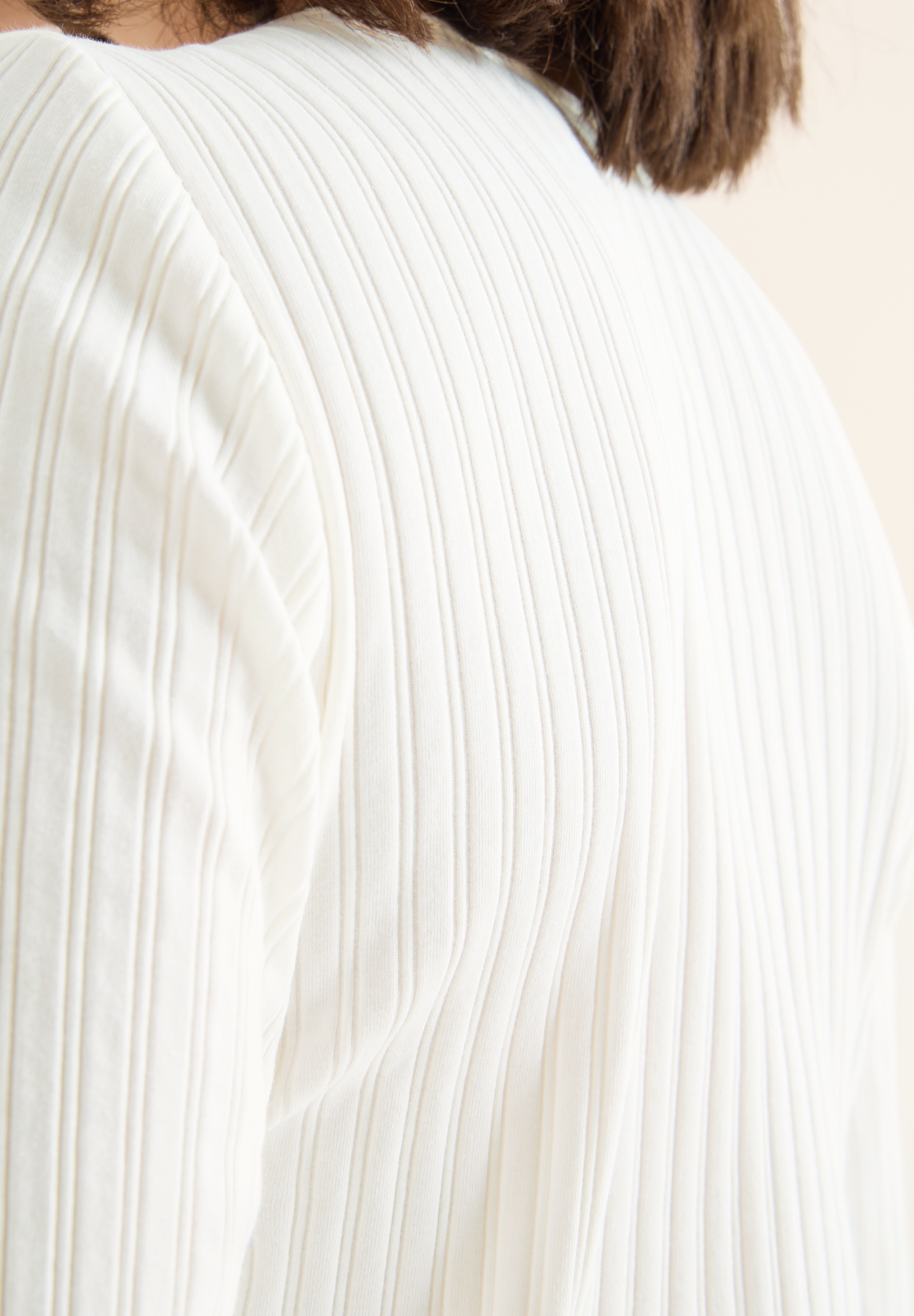 Thumbnail - Cecil Langarmshirt mit Ripp-Struktur