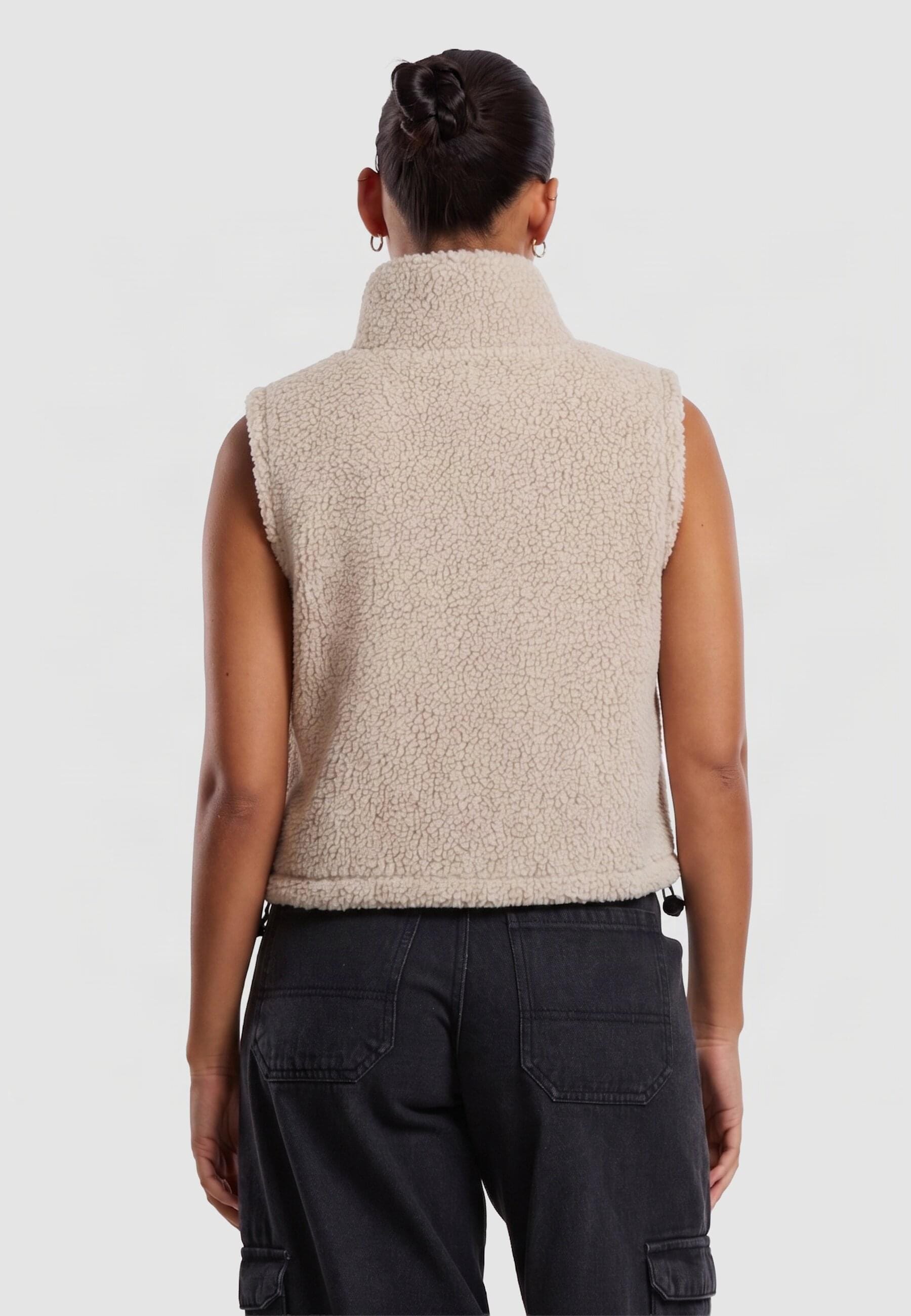 URBAN CLASSICS Steppweste »Urban Classics Ladies Short Sherpa Vest«
