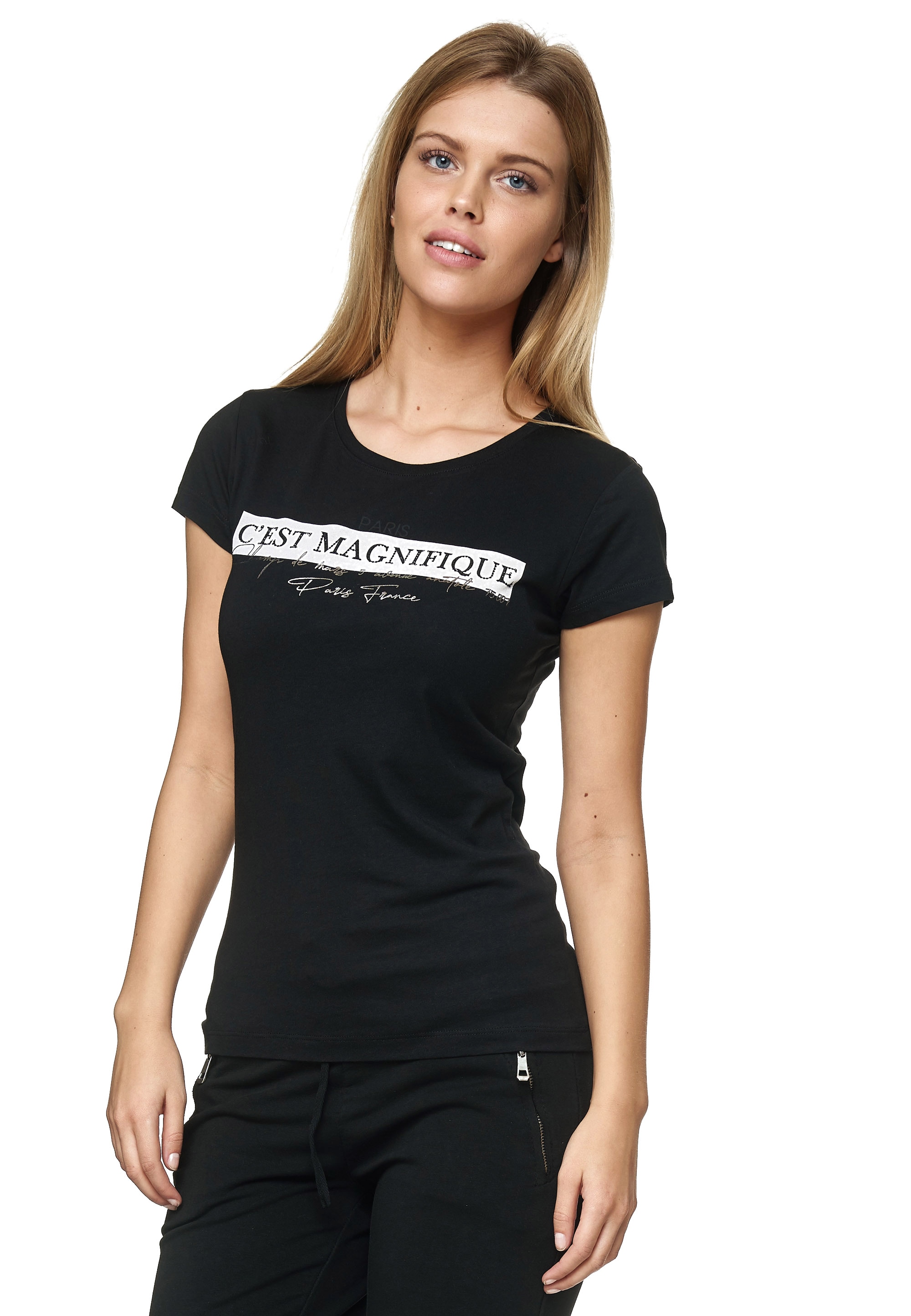 Decay T-Shirt »C´est Magnifique«, mit coolem Frontprint