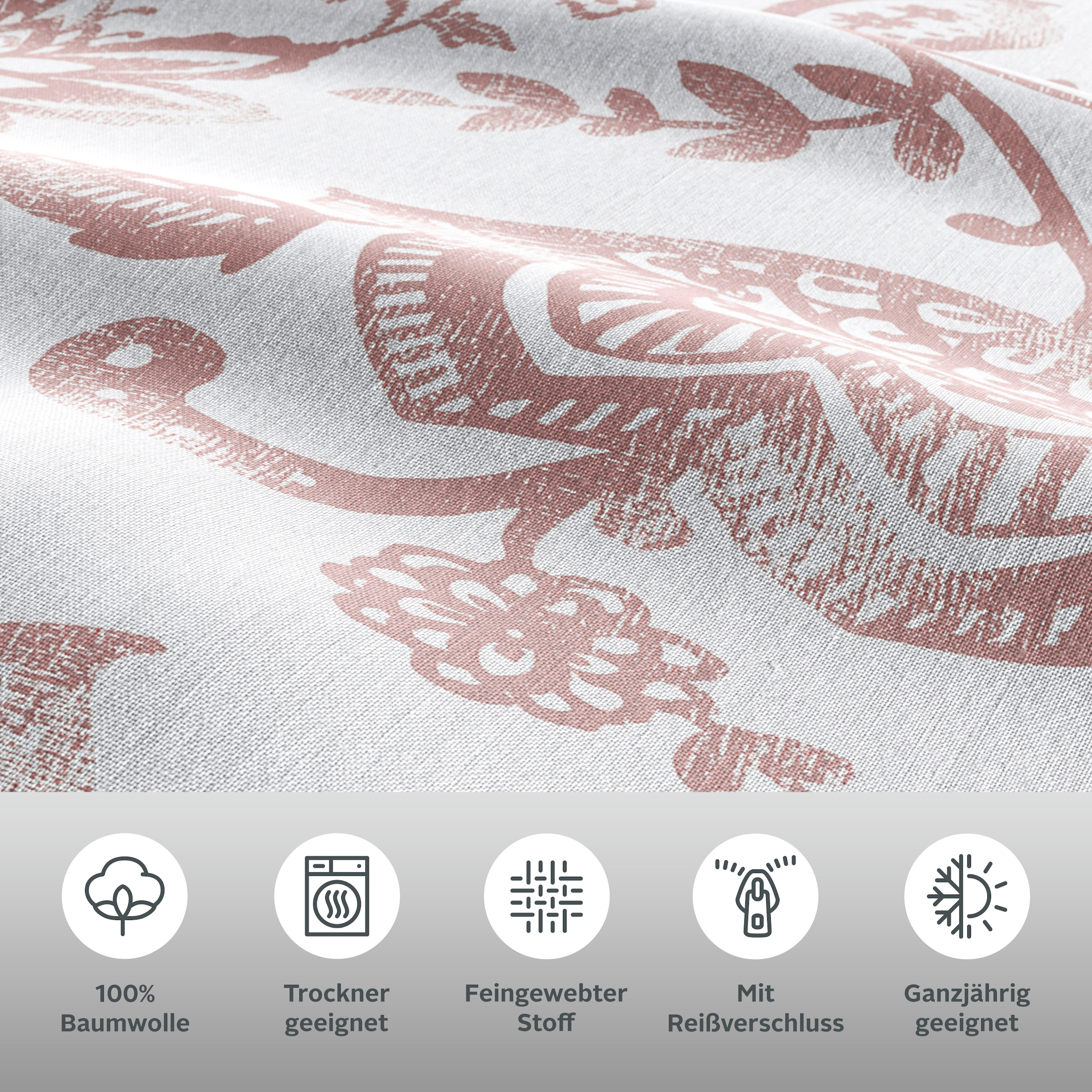 Thumbnail - andas Bettwäsche "Nordby" 2 Stk. tlg. Bettwäsche aus Baumwolle, skandinavisches Design, ab Größe 135x200 cm