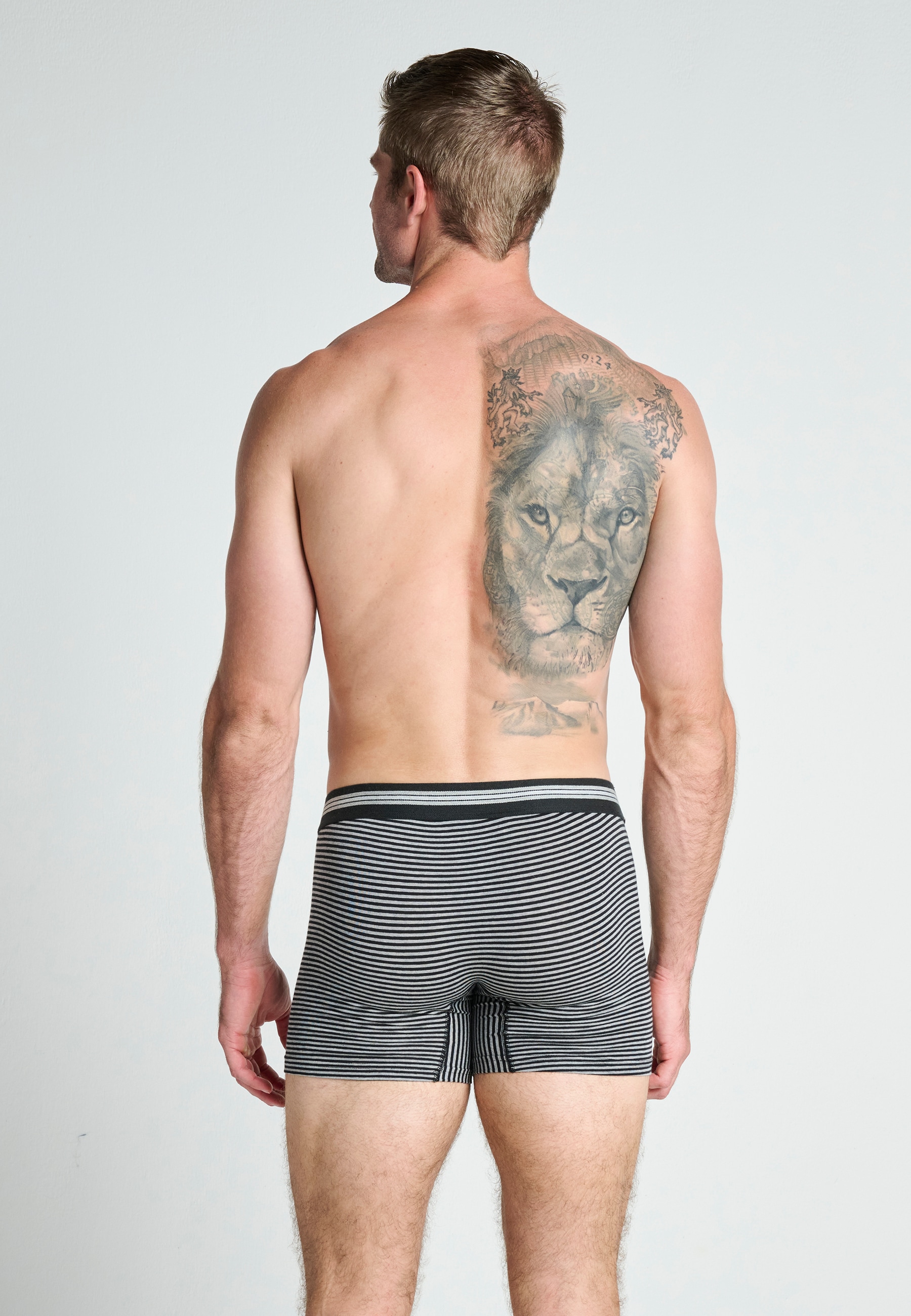 Jockey Trunk »Cotton Stretch Boxer Trunk«, (3er Pack), Mittlere Bundhöhe, längeres Bein, Logobund
