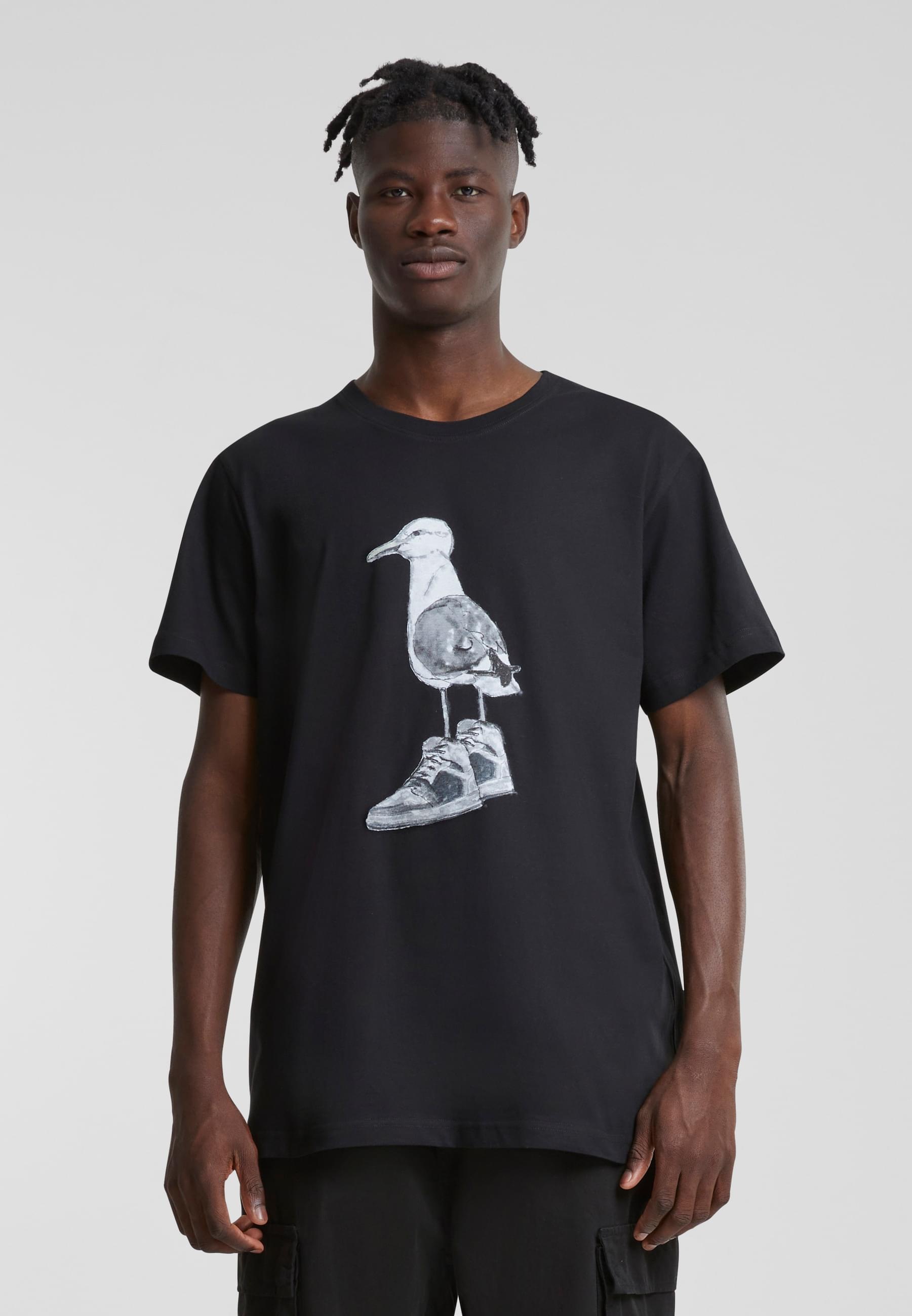 MisterTee T-Shirt »MisterTee Herren Seagull Sneakers Tee«, (1 tlg.)