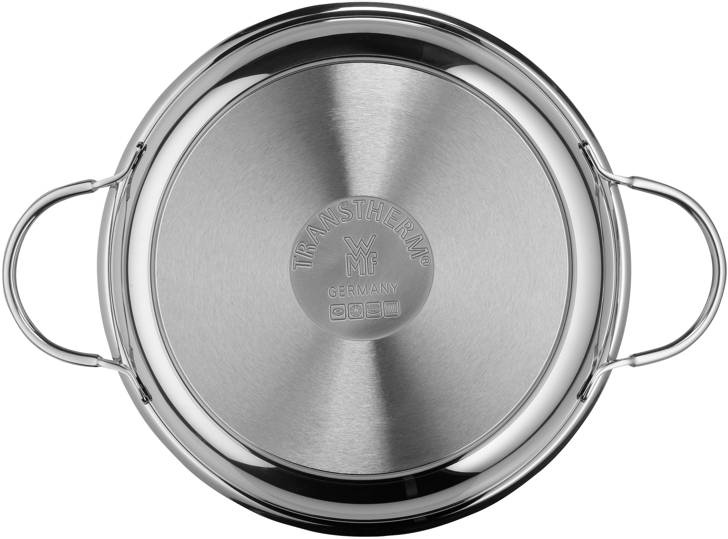 WMF Servierpfanne »Profi«, Cromargan® Edelstahl Rostfrei 18/10, (1 tlg.), 24 cm, TransTherm-Allherdboden, optimale Wärmespeicherung /-verteilung