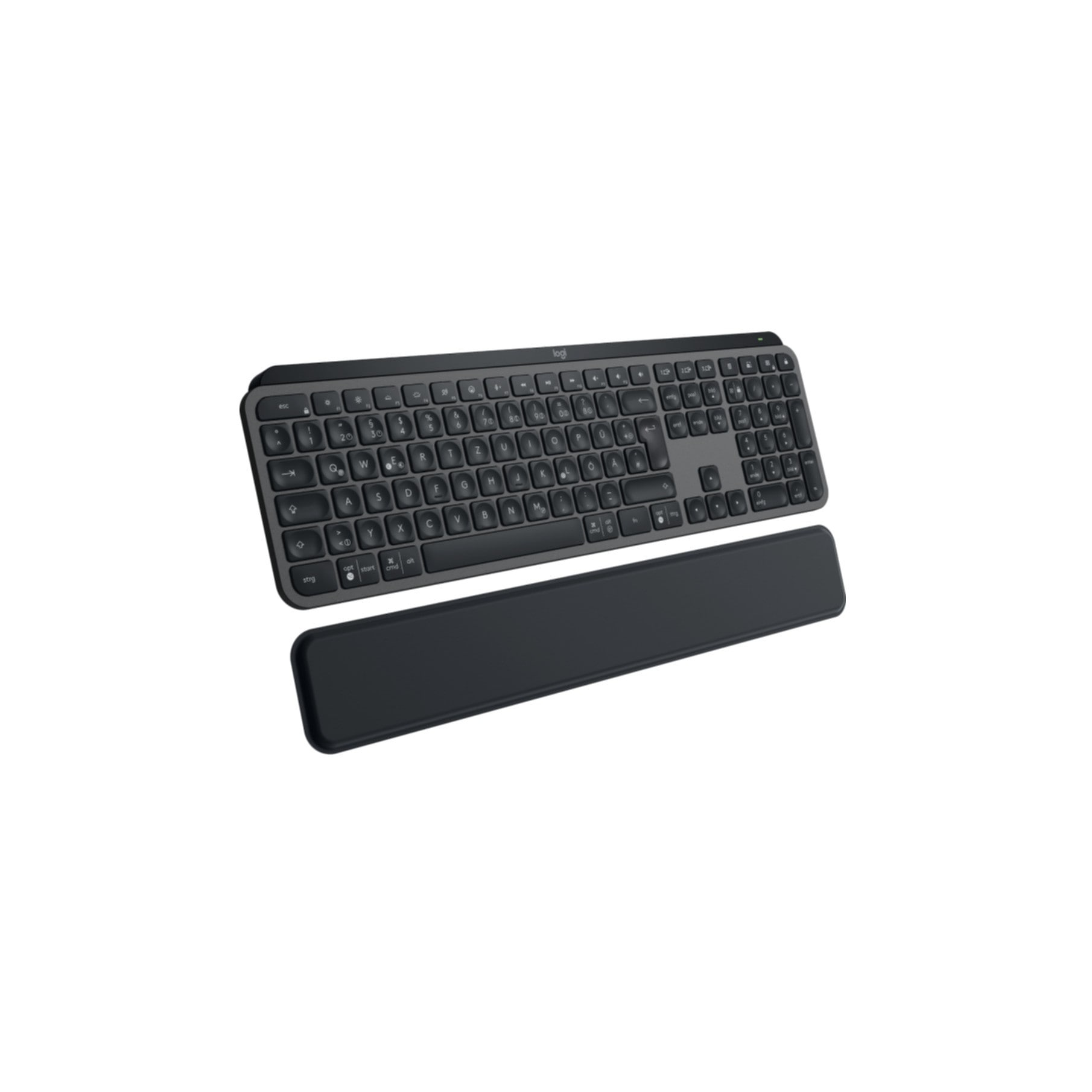 Logitech Tastatur »MX Keys S«, (Handgelenkauflage-Ziffernblock-Fn-Tasten-Easy-Switch-USB-Anschluss)
