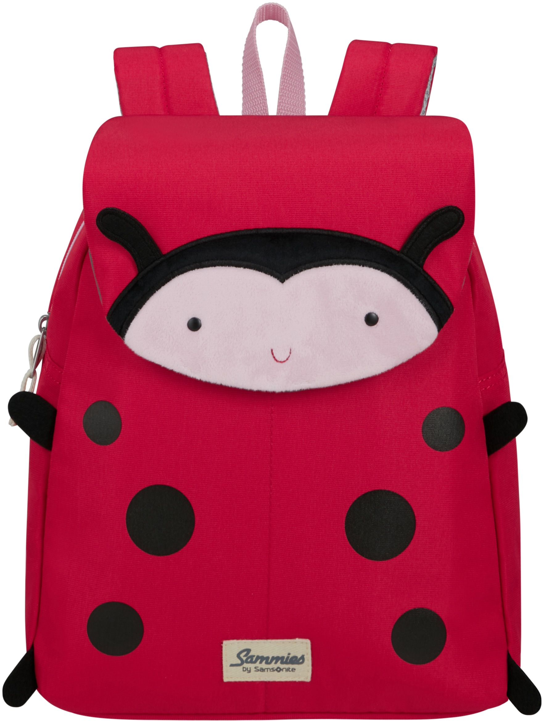 Samsonite Kinderrucksack "Happy Sammies ECO, S+, Ladybug Lally", reflektierende Details, Kindergartenrucksack Kinderfrei