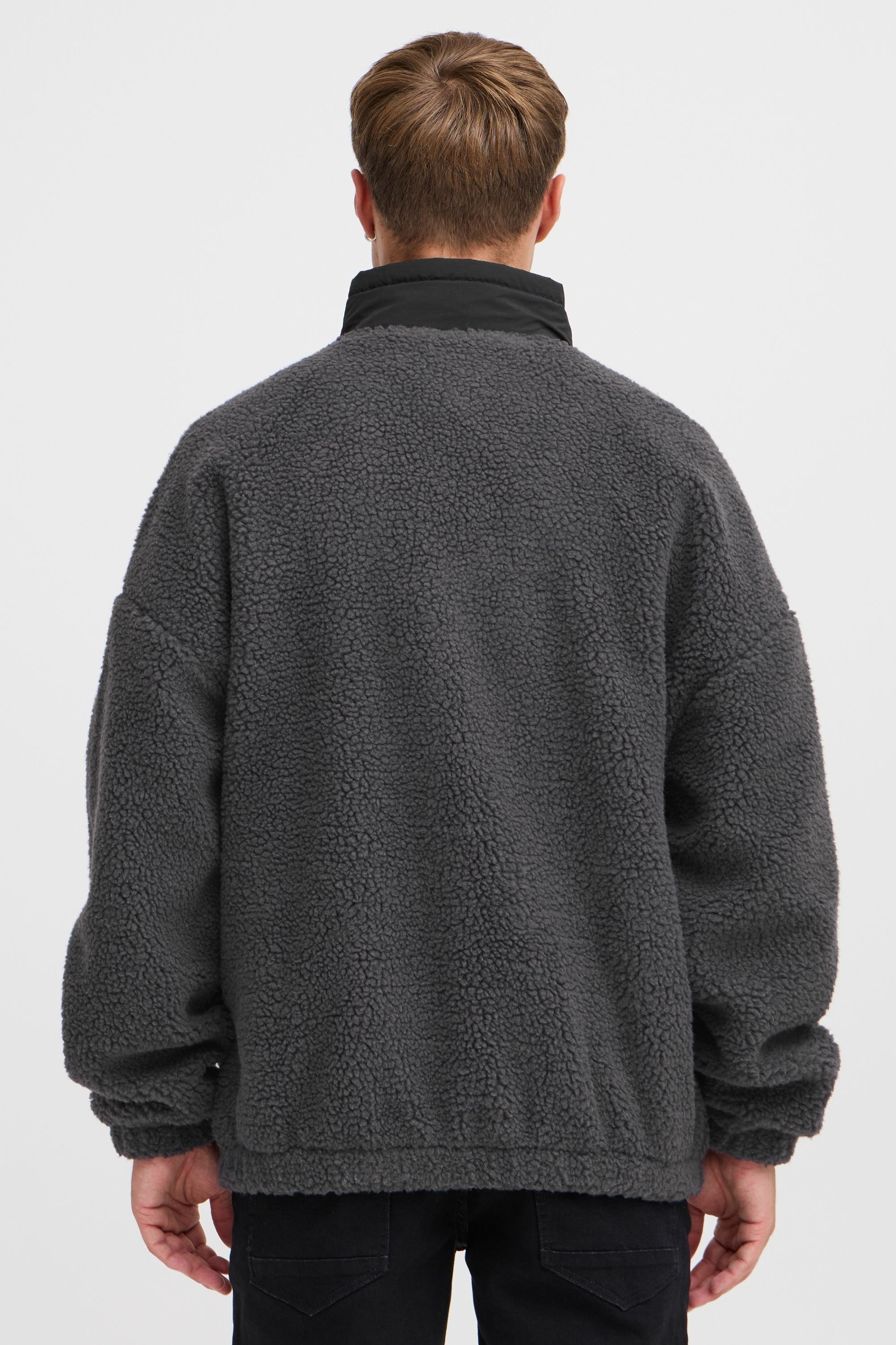 !solid SDMARKCOM Faux Fur Jacket Men's Gray S 3