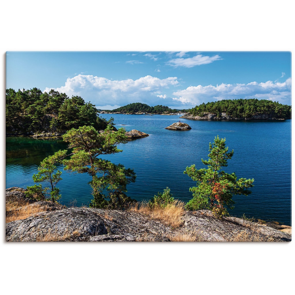 Artland Leinwandbild »Landschaft, Halbinsel Riveneset Norwegen«, Küstenbilder, (1 St.)