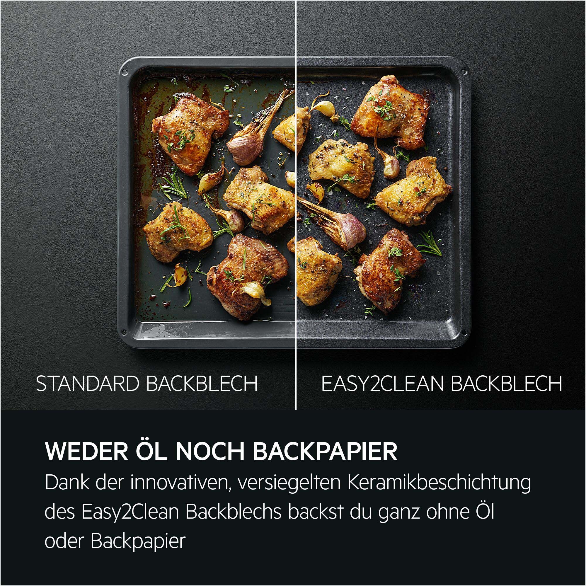 AEG Backblech »Easy2Clean Backblech A9OOAF11 mit Antihaftbeschichtung« Metall Easy2Clean: Backen ohne Backpapier – nichts haftet, schnell sauber