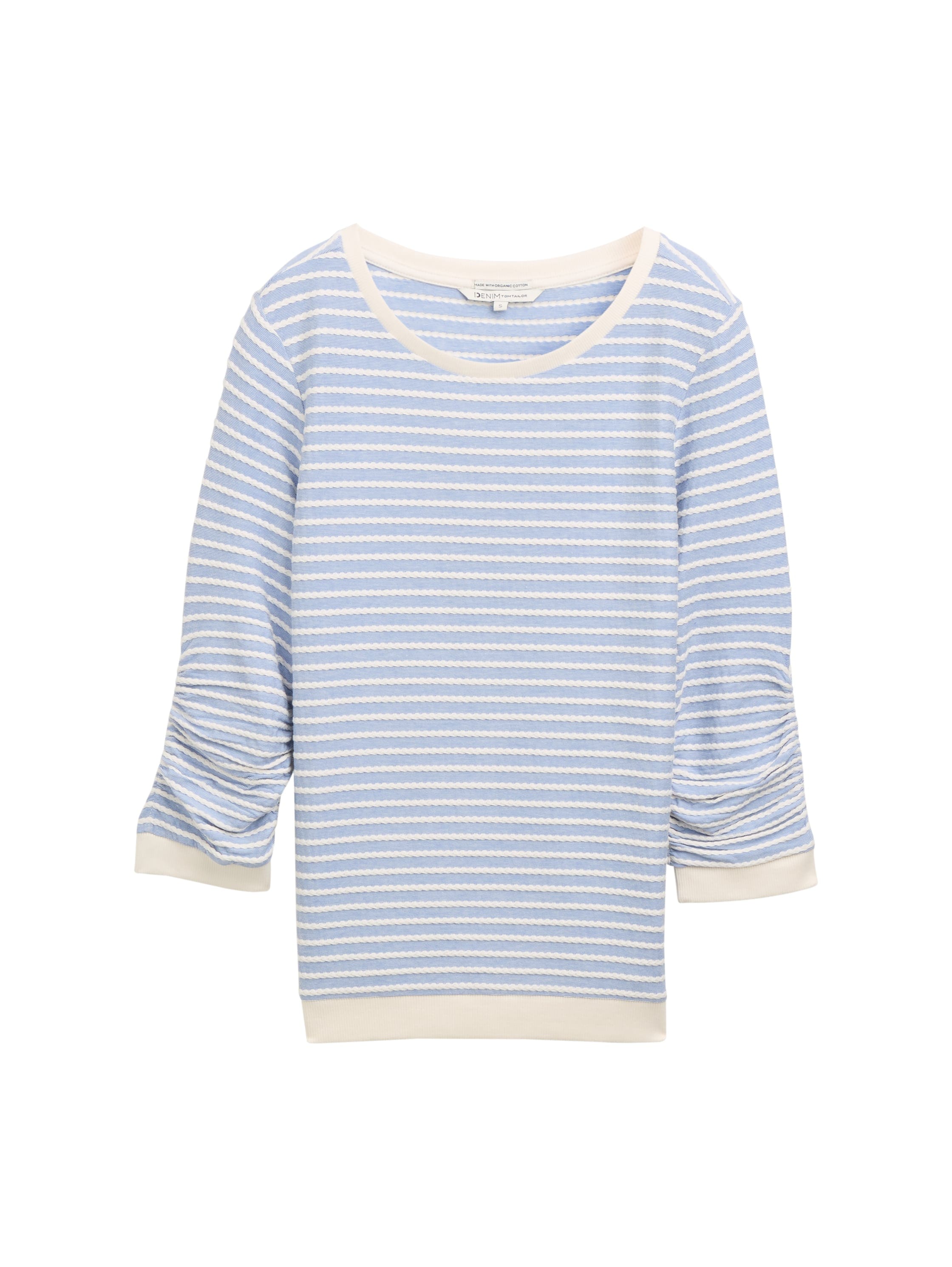 TOM TAILOR Denim Sweatshirt, mit gestreifter Optik